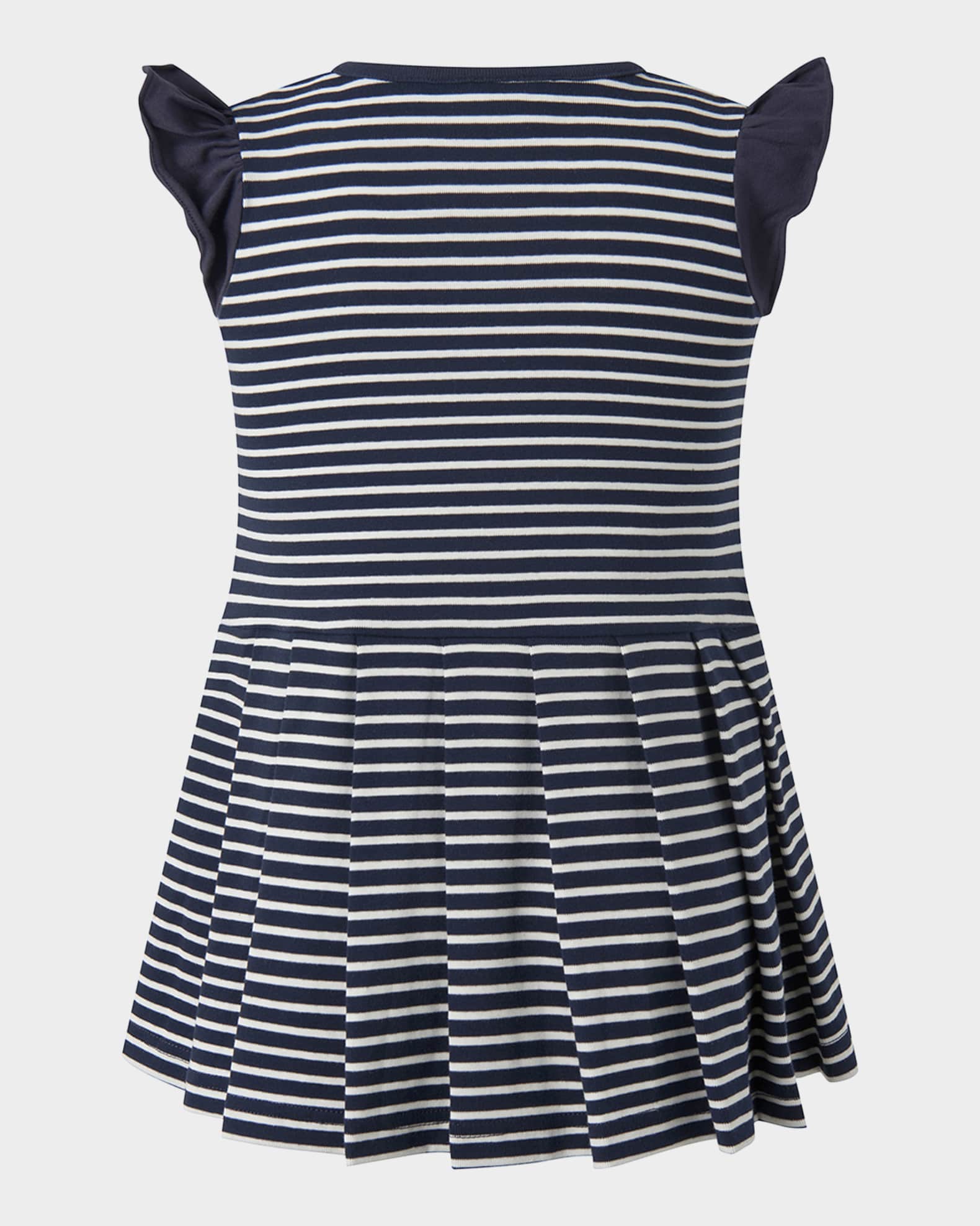 Girl's Breton Striped Tennis Dress 1