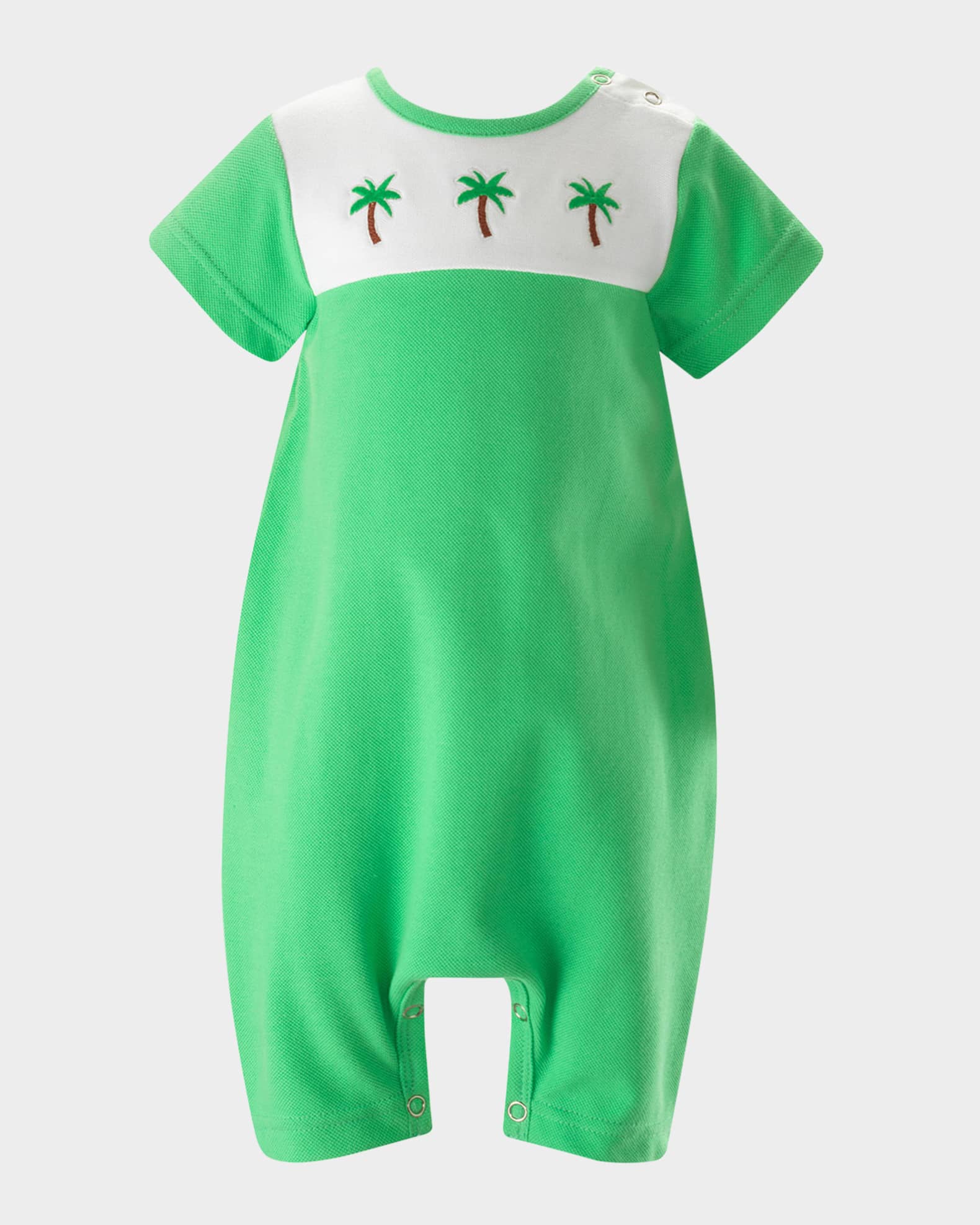 Boy's Palm Tree Jersey Playsuit, Size 3M-24M 0