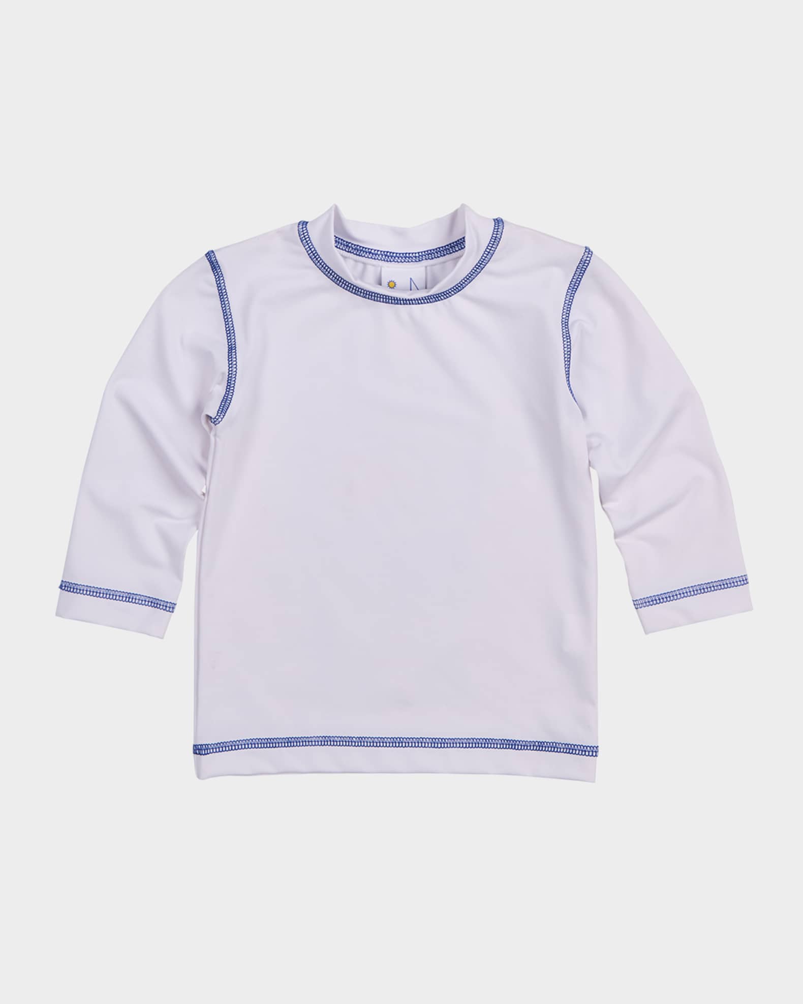 Boy's Contrast Stitched Rashguard Swim Top, Size 9M-3 0