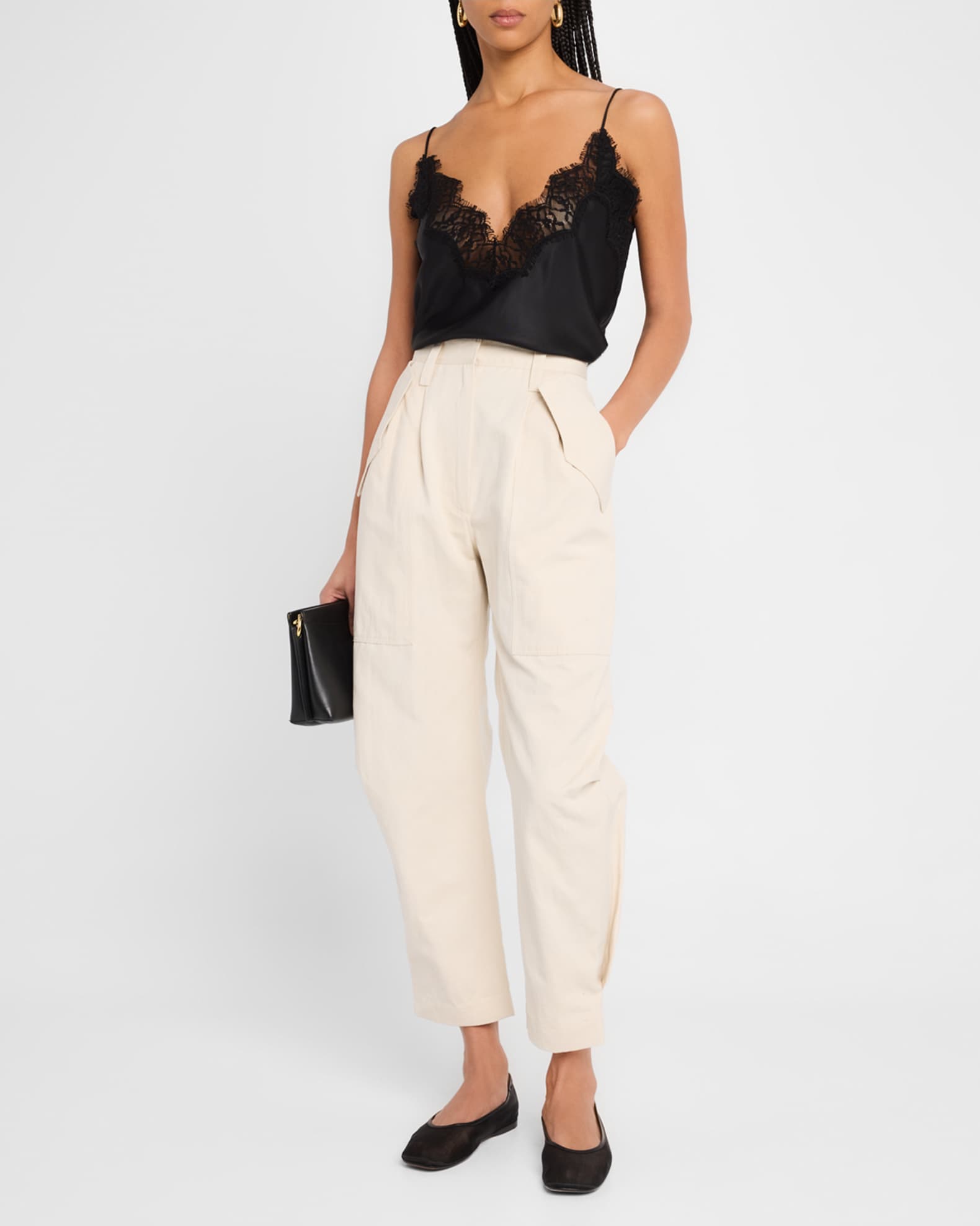 Natsa Cropped Cargo Pants 1