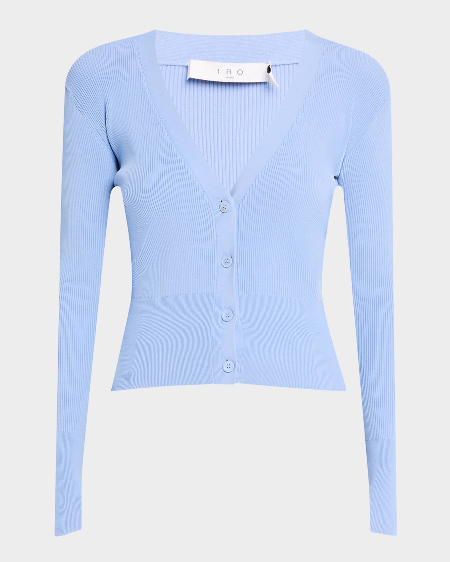Fidjy Ribbed Button-Front Top 0