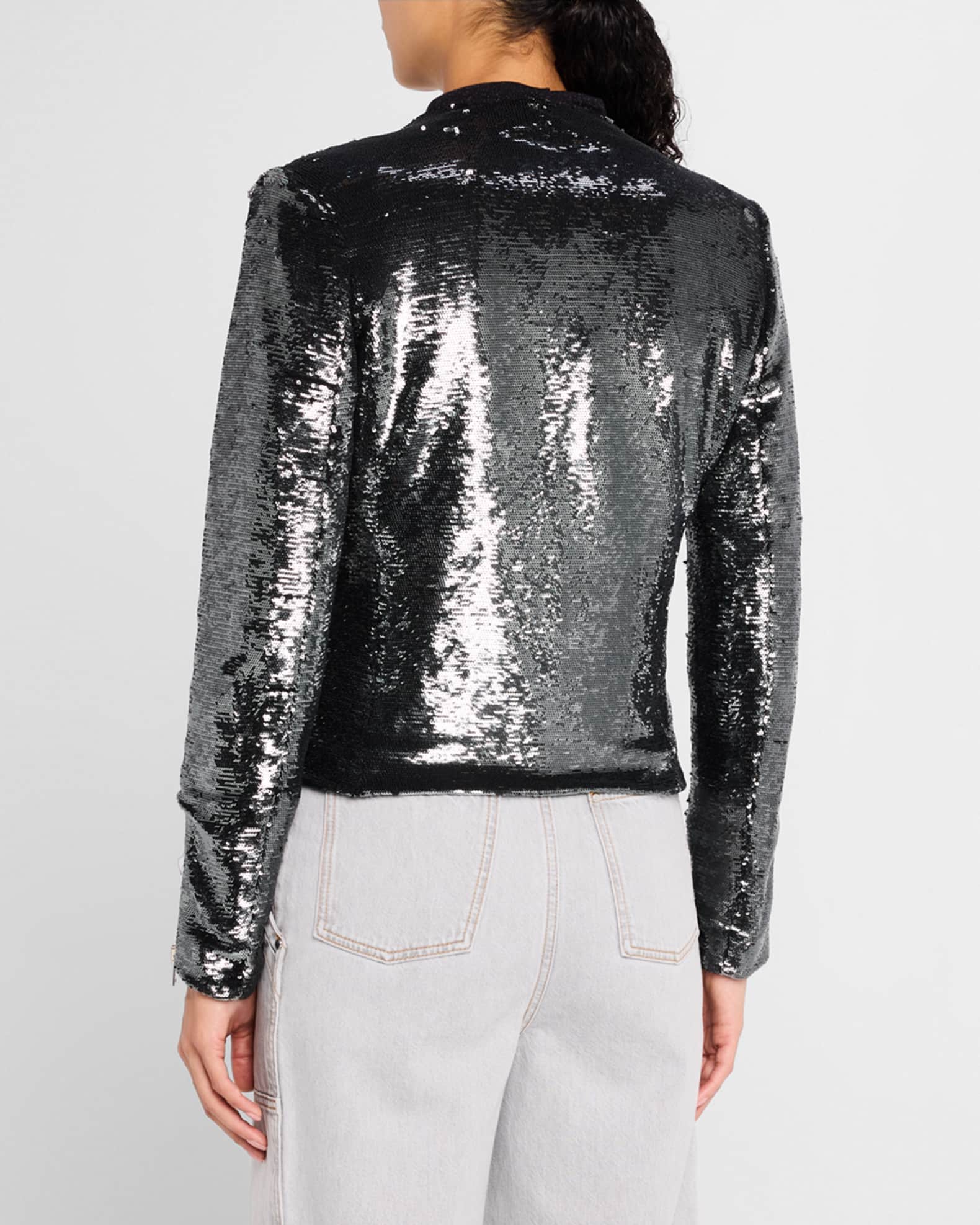 Iro Luzia Sequined Moto Jacket Neiman Marcus