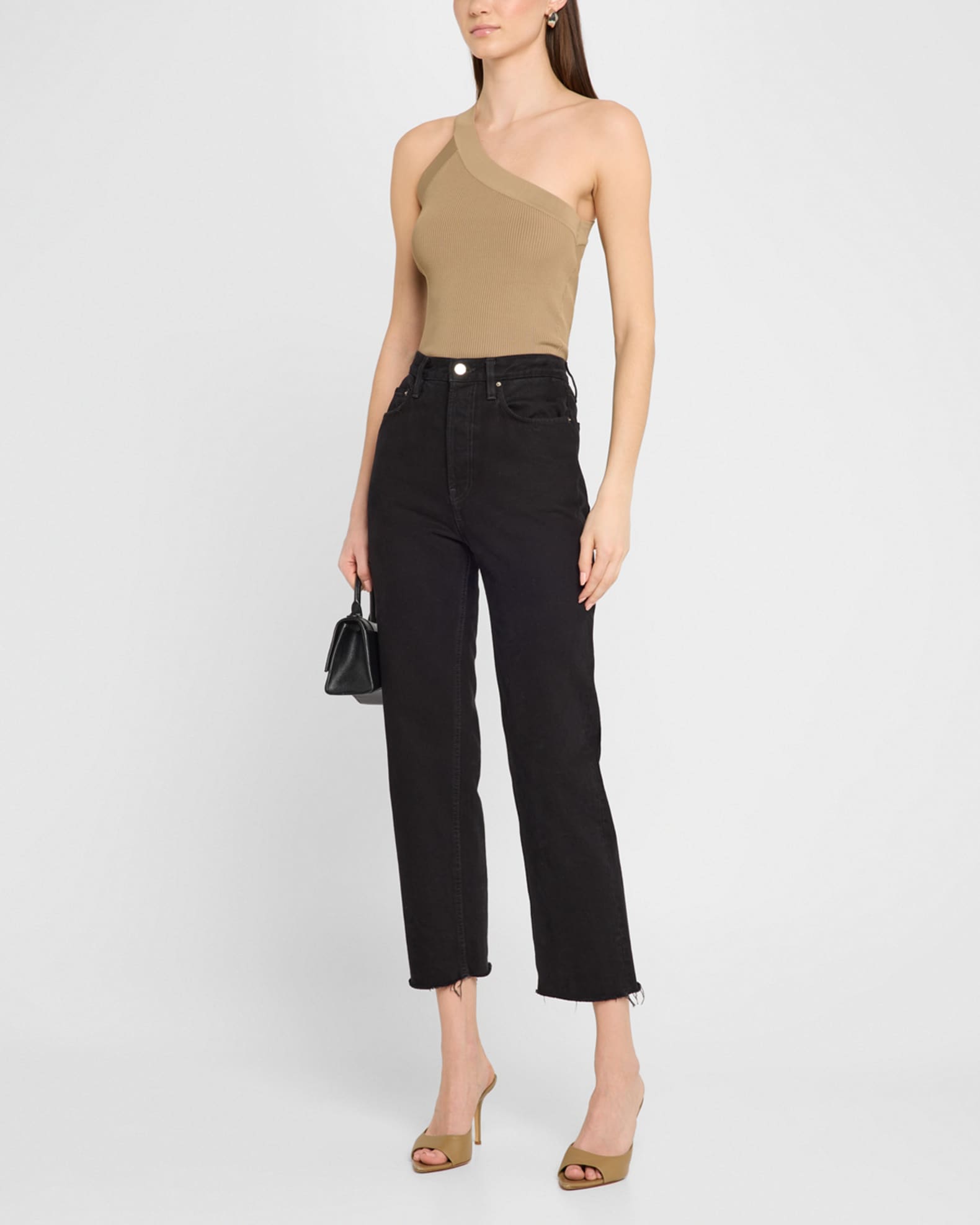 【超ポイントバック祭】 Top One-Shoulder Ribbed Fethy Iro | Marcus Neiman セキュリティ・セーフティ