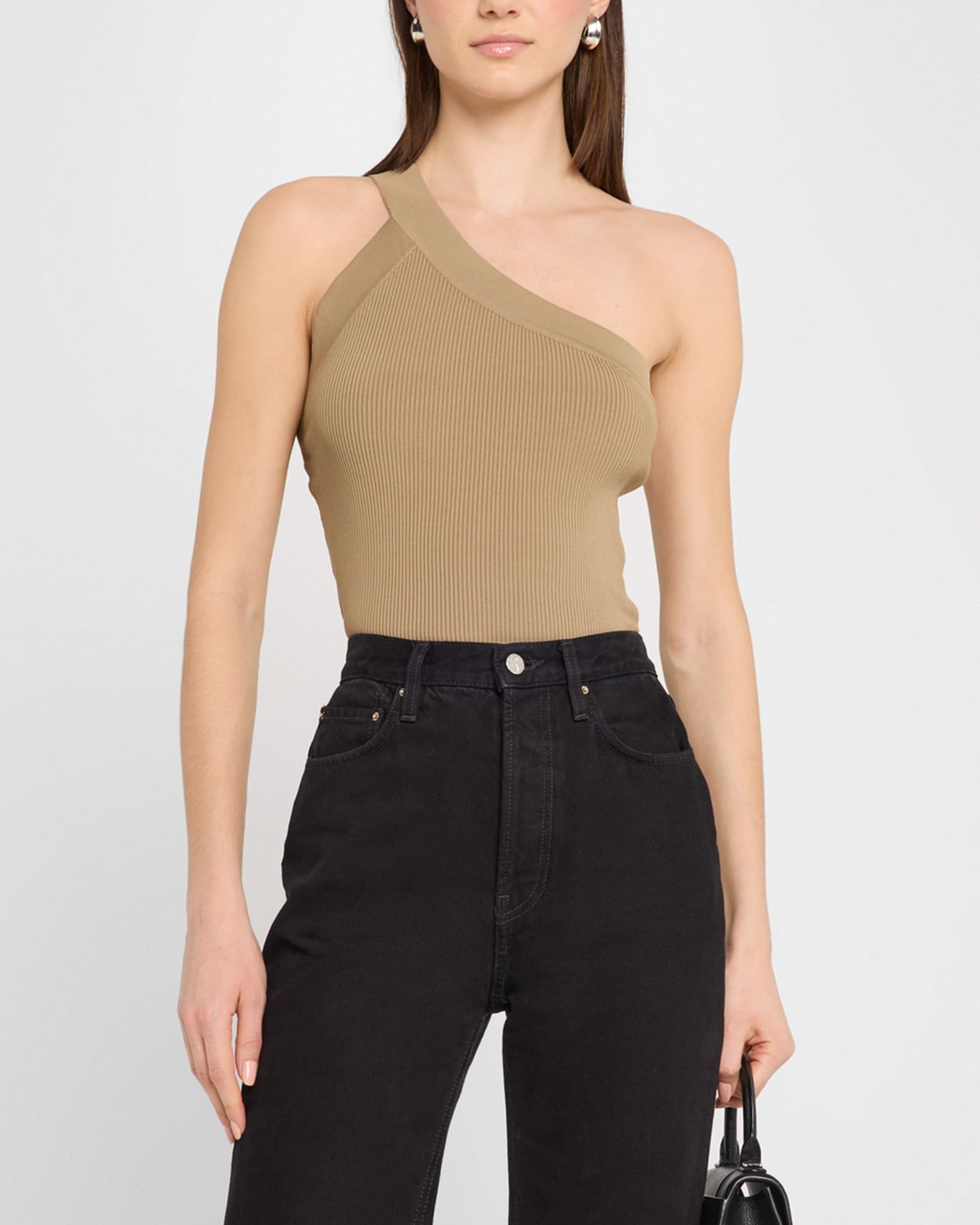 送料無料キャンペーン Ribbed Fethy Iro One-Shoulder Marcus Neiman | Top セキュリティ・セーフティ