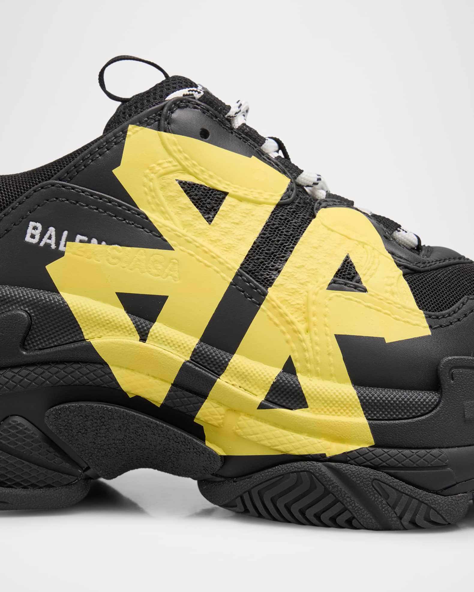 大胆デザイン♪【BALENCIAGA】Triple S Tape Type スニーカー Balenciaga Triple S Tape Sneakers | Neiman Marcus