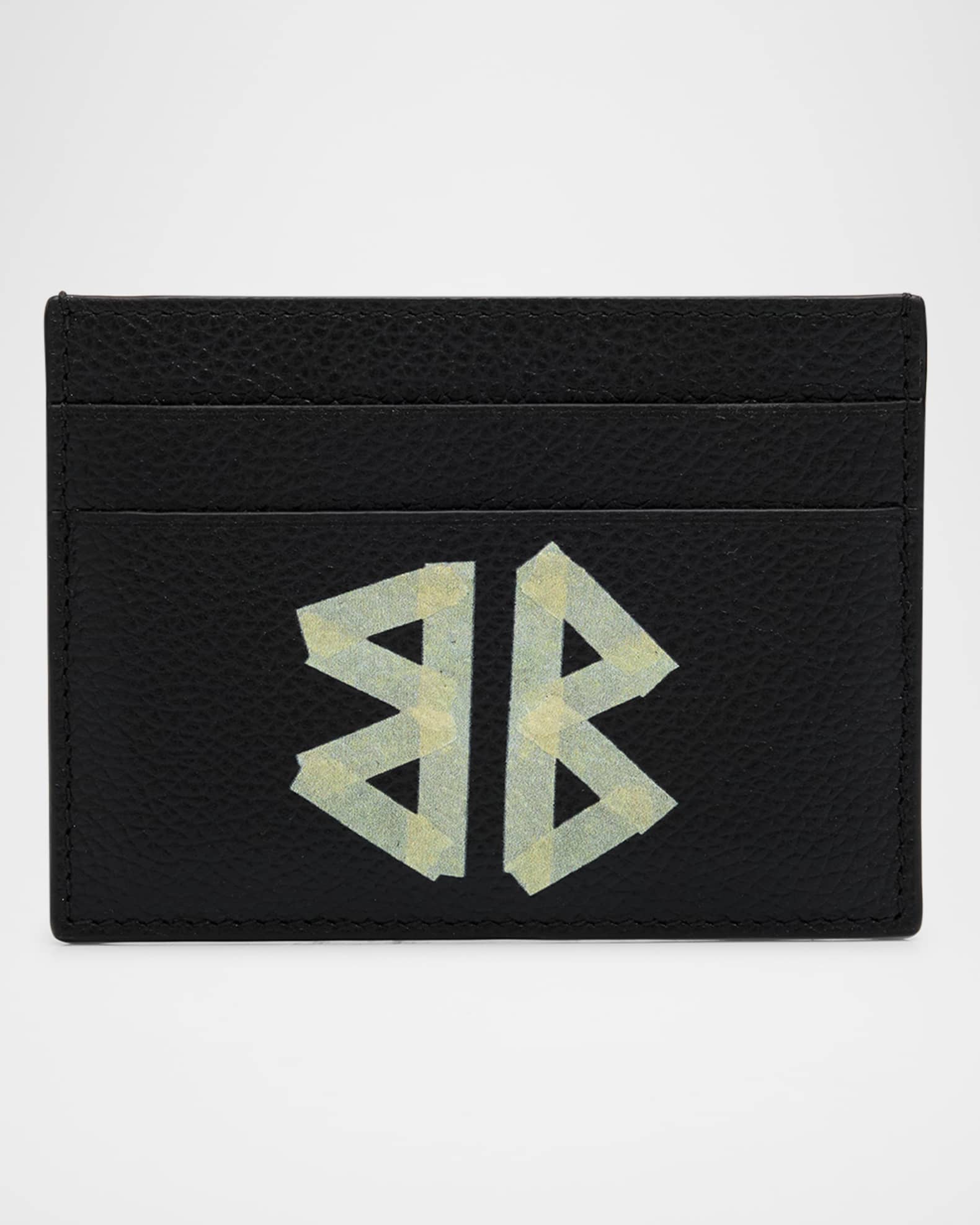 Men's Leather BB Logo Cash Card Holder 0
