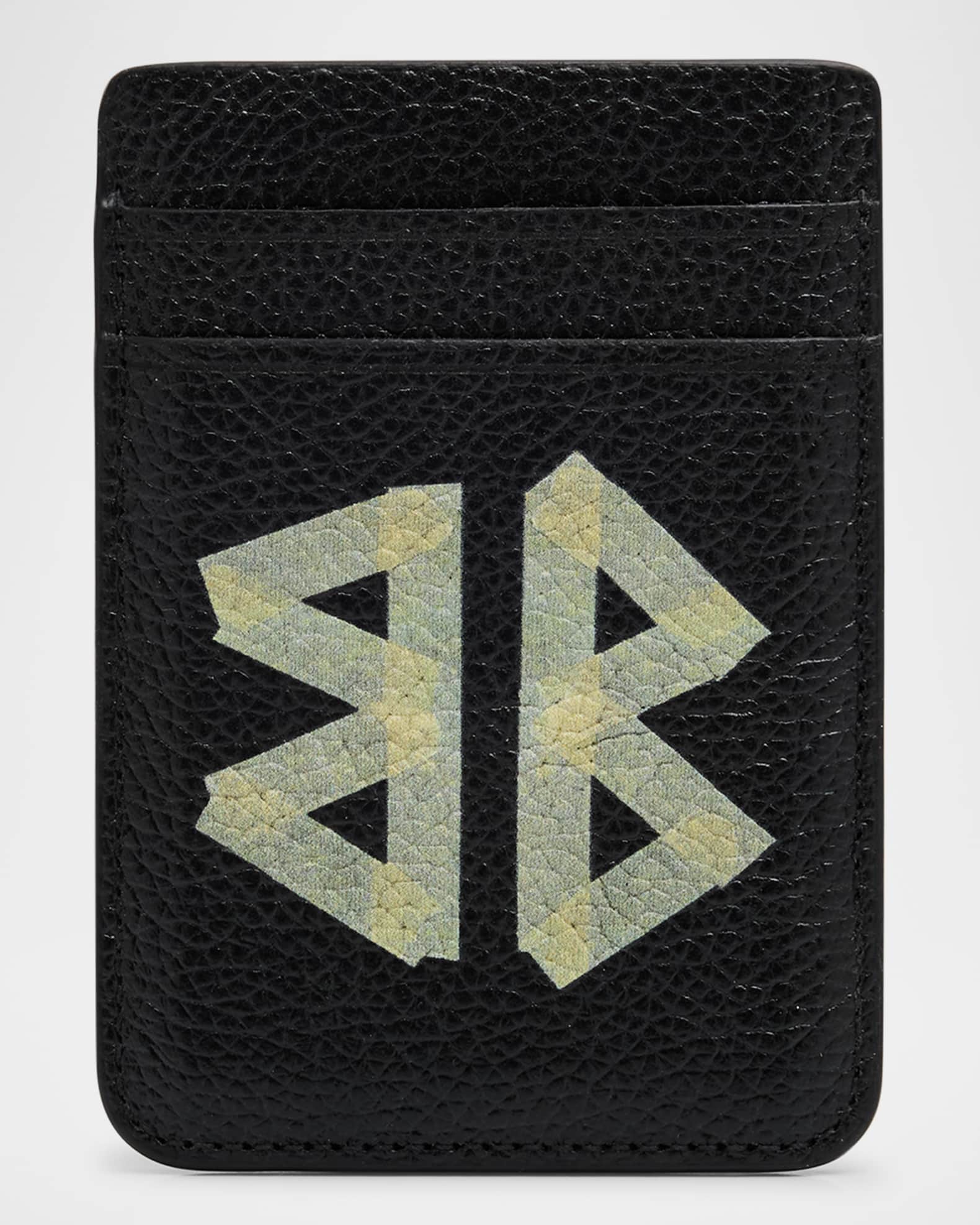 Men's Leather BB Logo Cash Magnet Card Holder 0