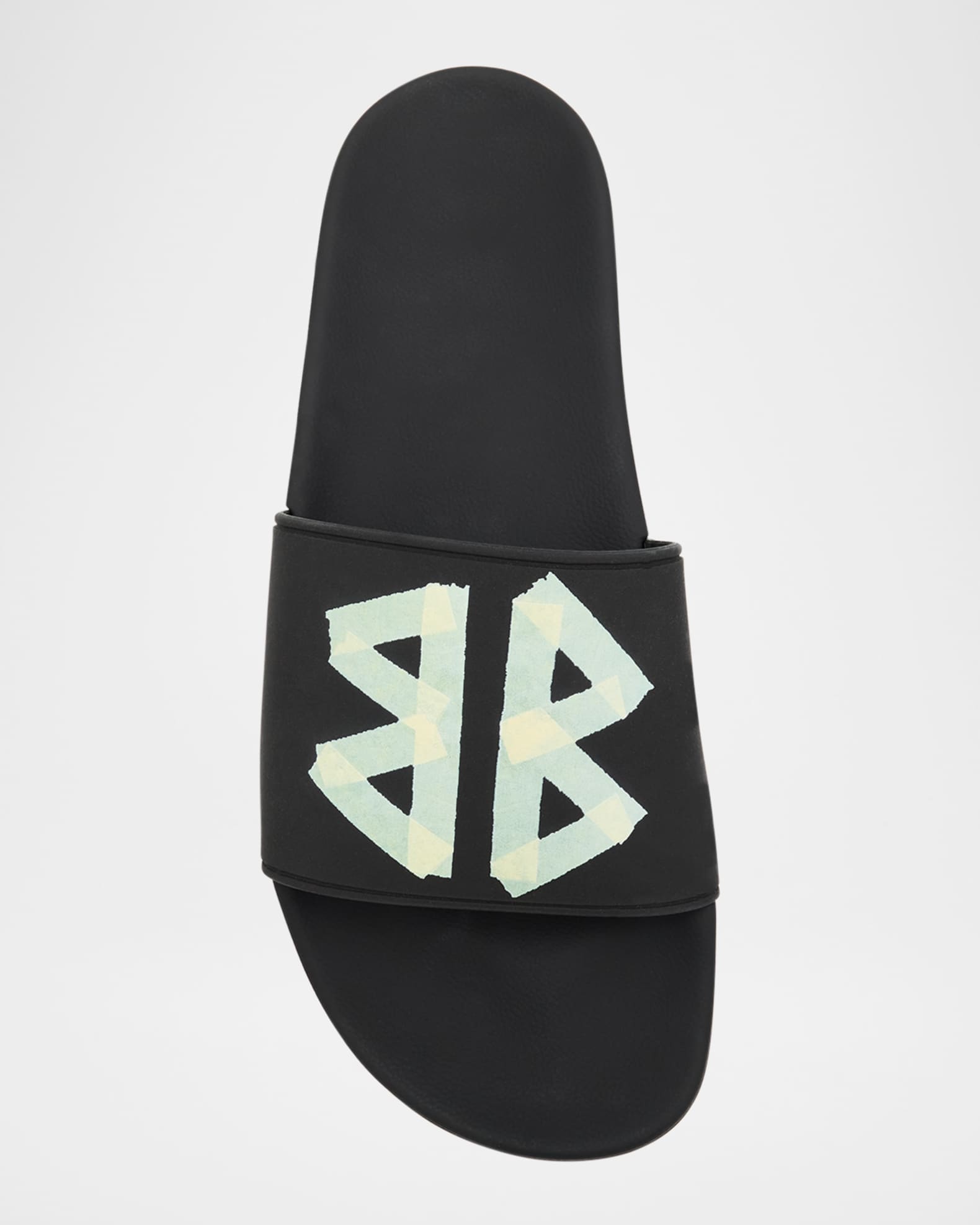 Balenciaga Men's BB Logo Pool Slide Sandals | Neiman Marcus