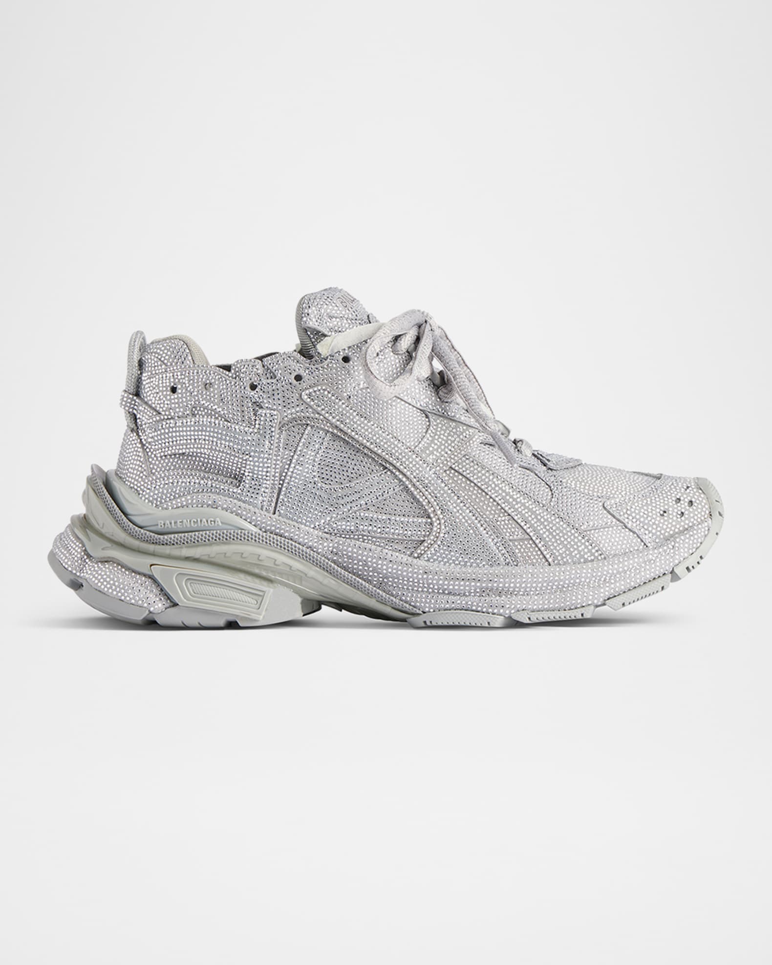 再再販！ Balenciaga Runner Sneakers Fashion Rhinestone-Embellished Gジャン/デニムジャケット
