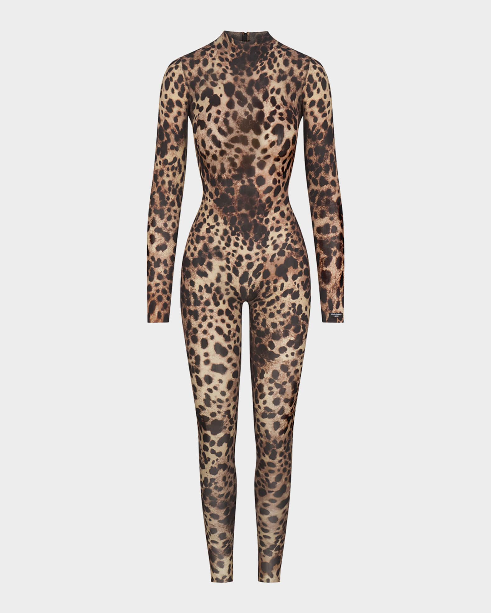 Dolce Gabbana x SKIMS Milky Sheer Turtleneck Catsuit Neiman Marcus