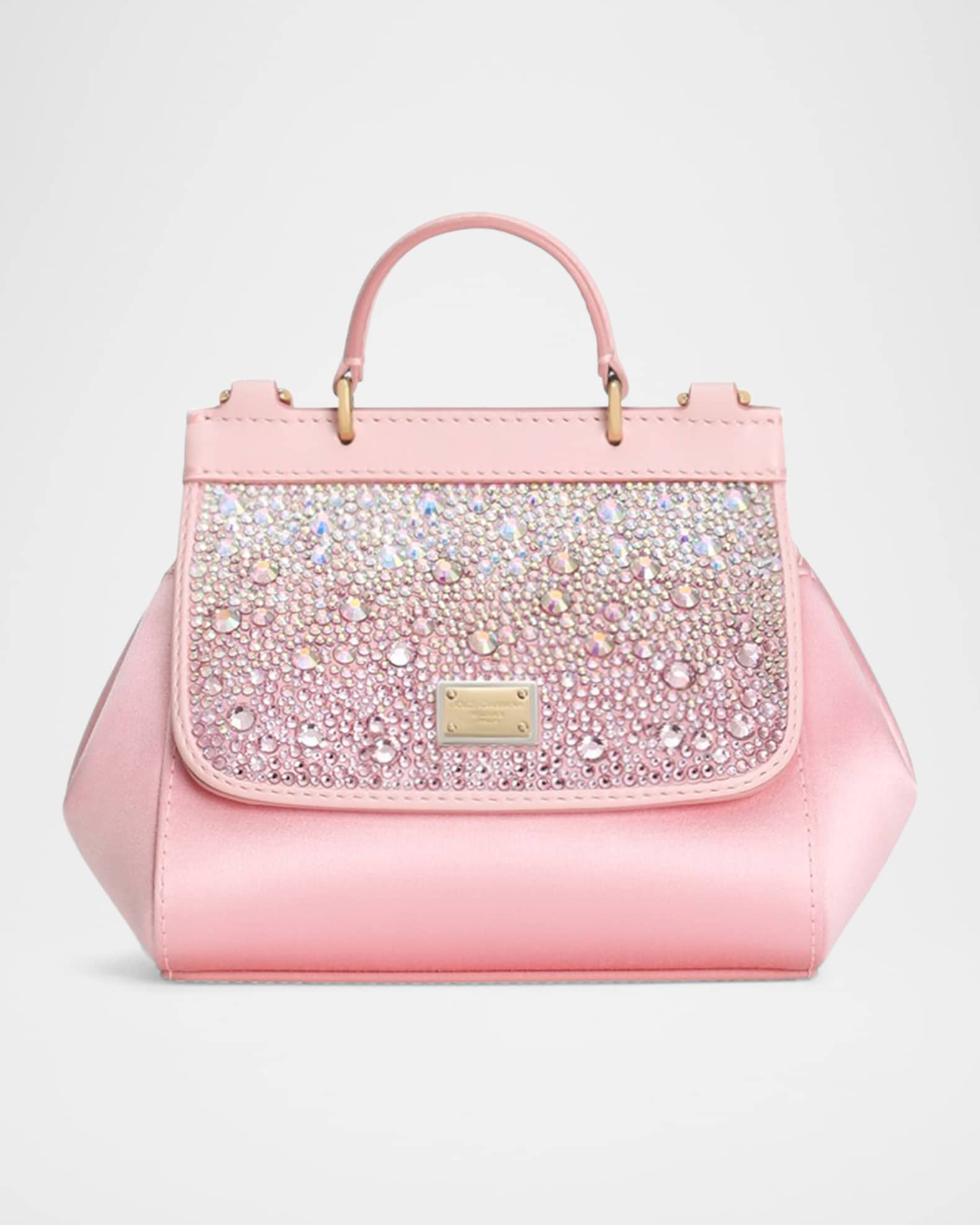 Kid's Sicily Satin Rhinestone Flap Bag 0