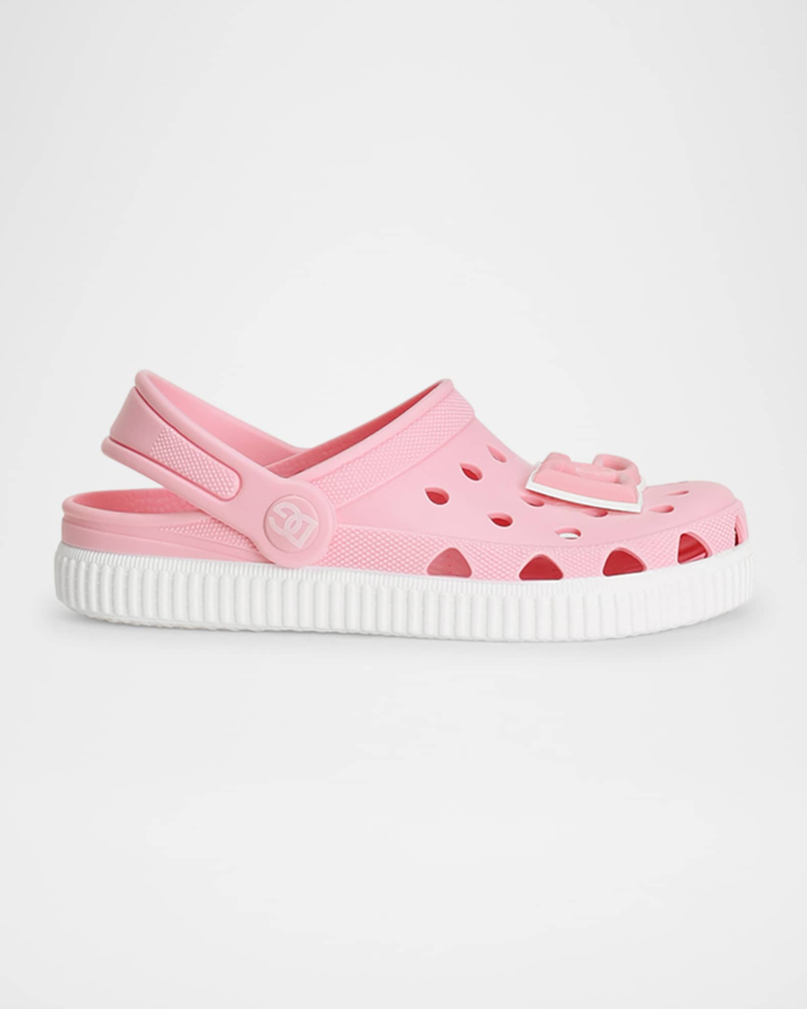 Girl's DG Logo Holed Clogs, Baby/Toddler/Kids 0