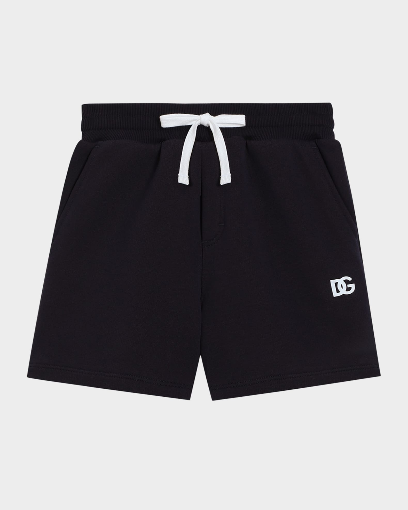 Boy's Jersey Jogger Shorts W/ Rubber DG Logo 0