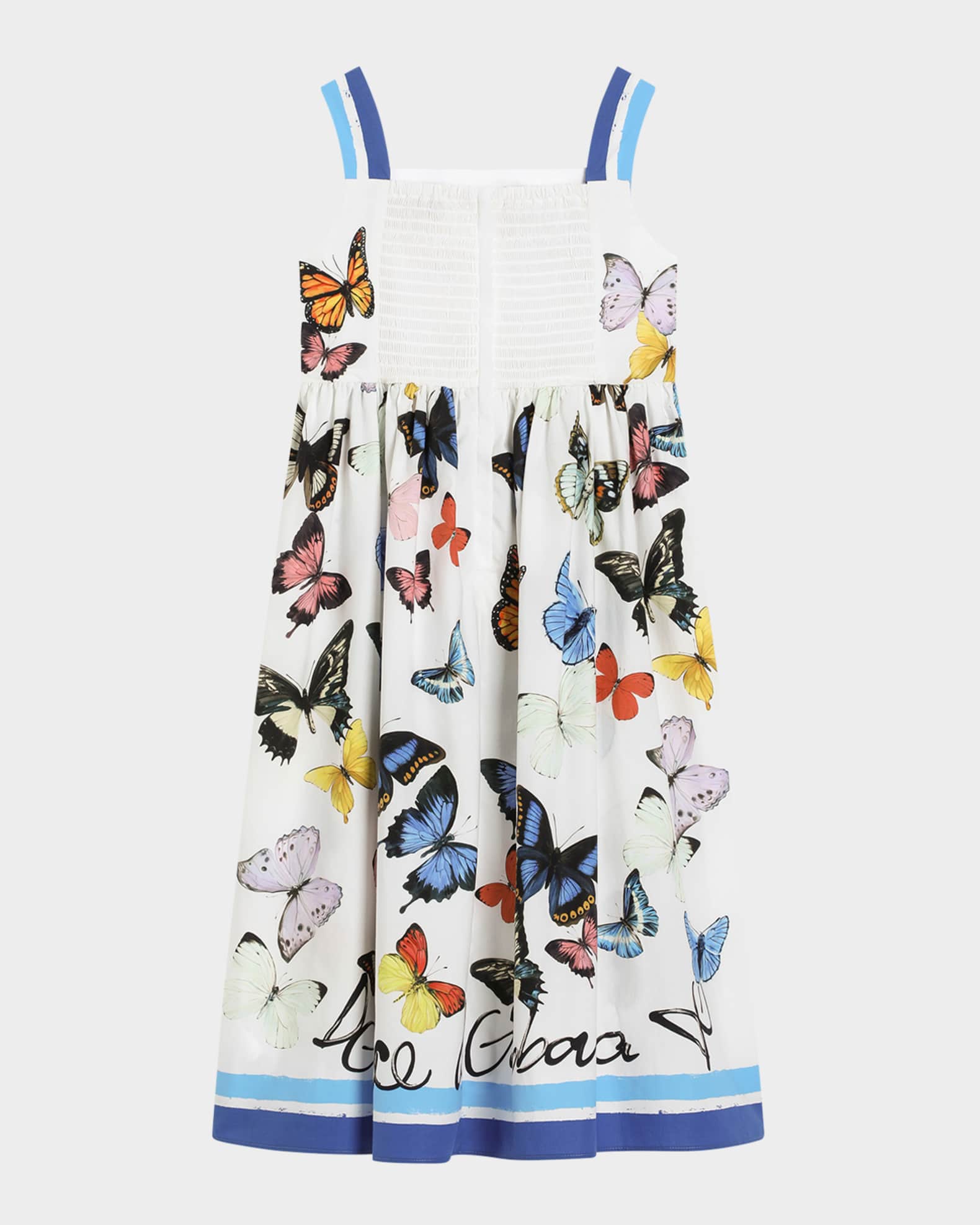 Girl's Multicolor Butterfly Printed Dress 1