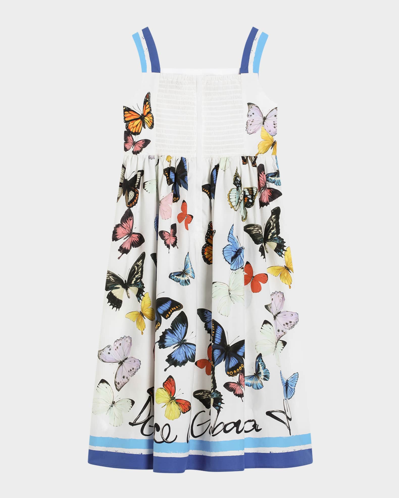 Girl's Multicolor Butterfly Printed Dress 1