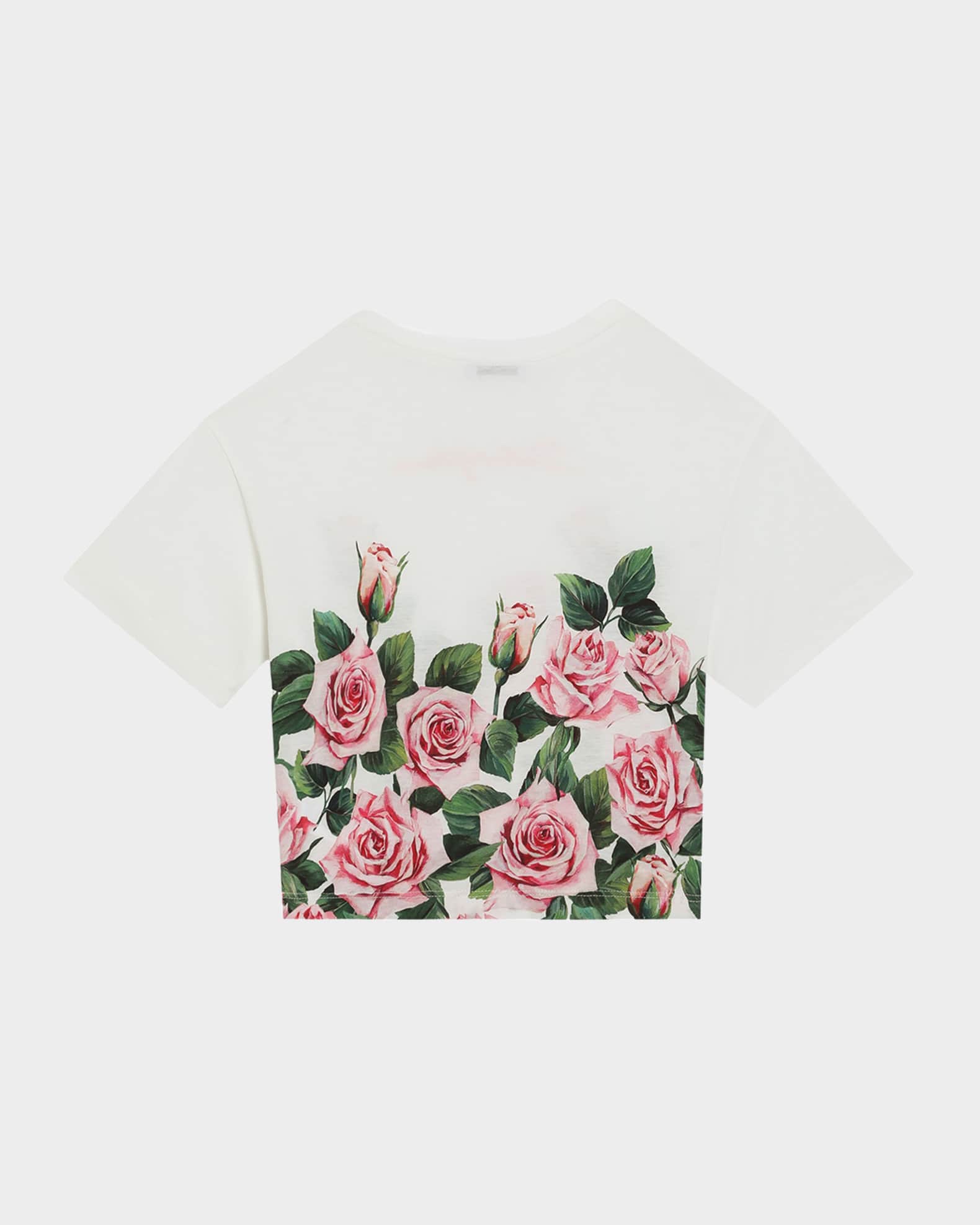 Girl's Logo-Print Rose Graphic T-Shirt 1
