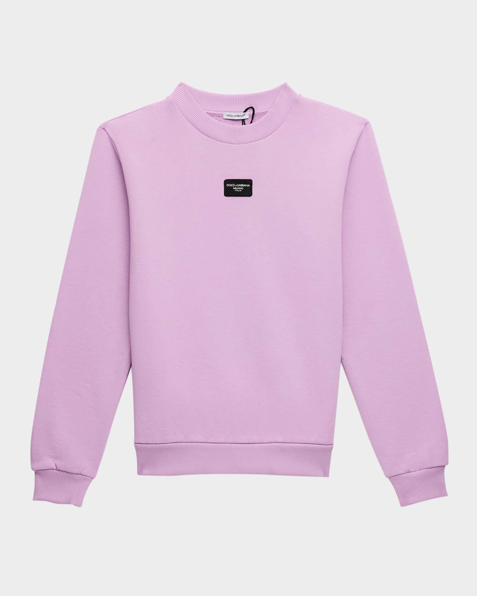 Girl's Rubber Logo Patch Sweatshirt 0
