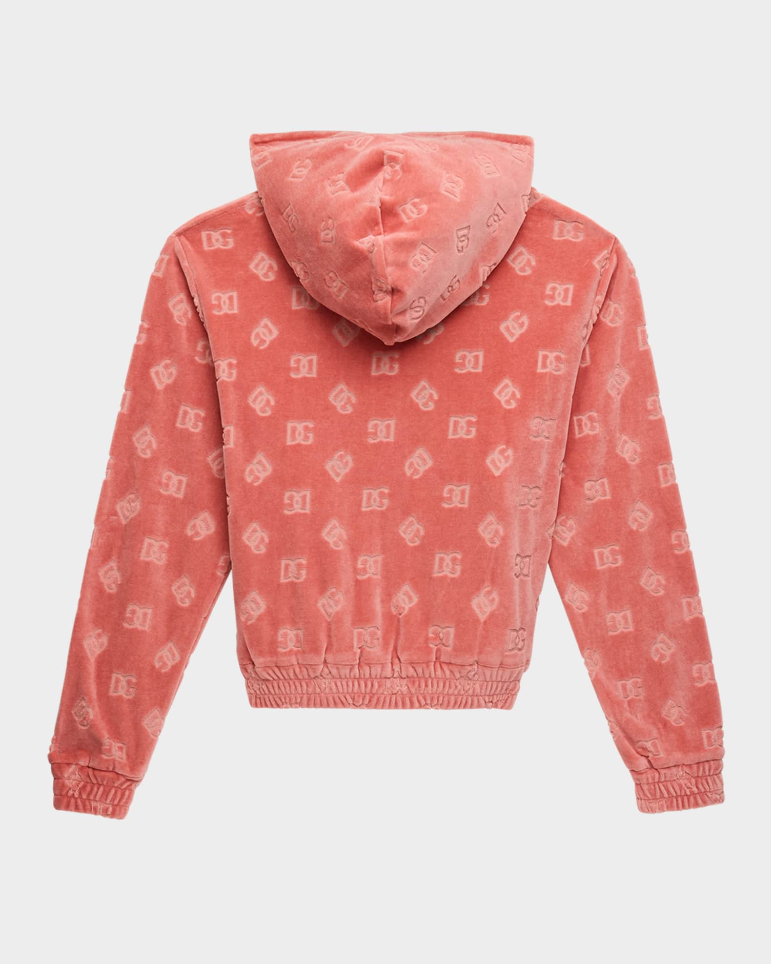 Girl's Interlocked DG Velvet Hoodie 1