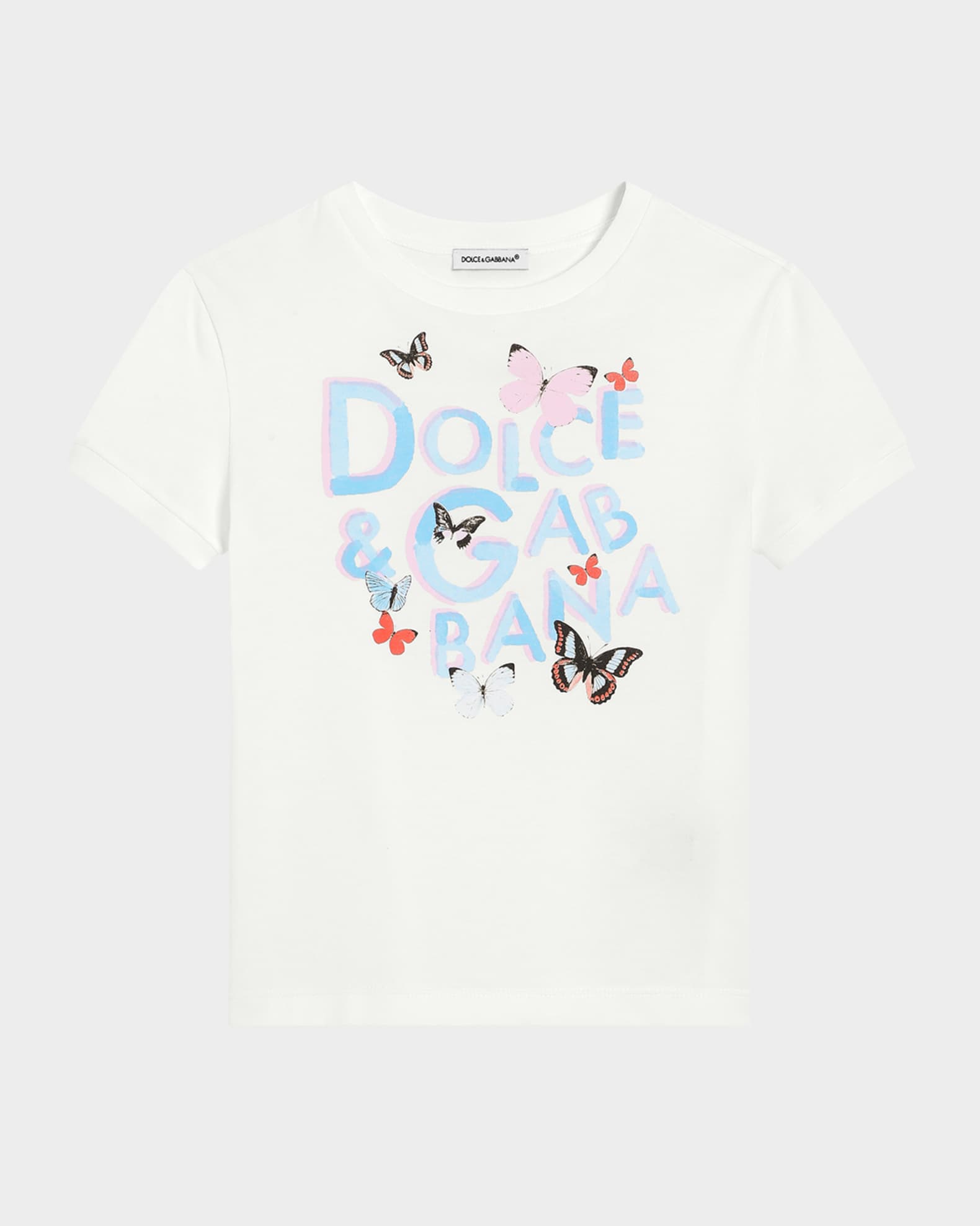 Girl's Butterfly Graphic Logo-Print T-Shirt 0