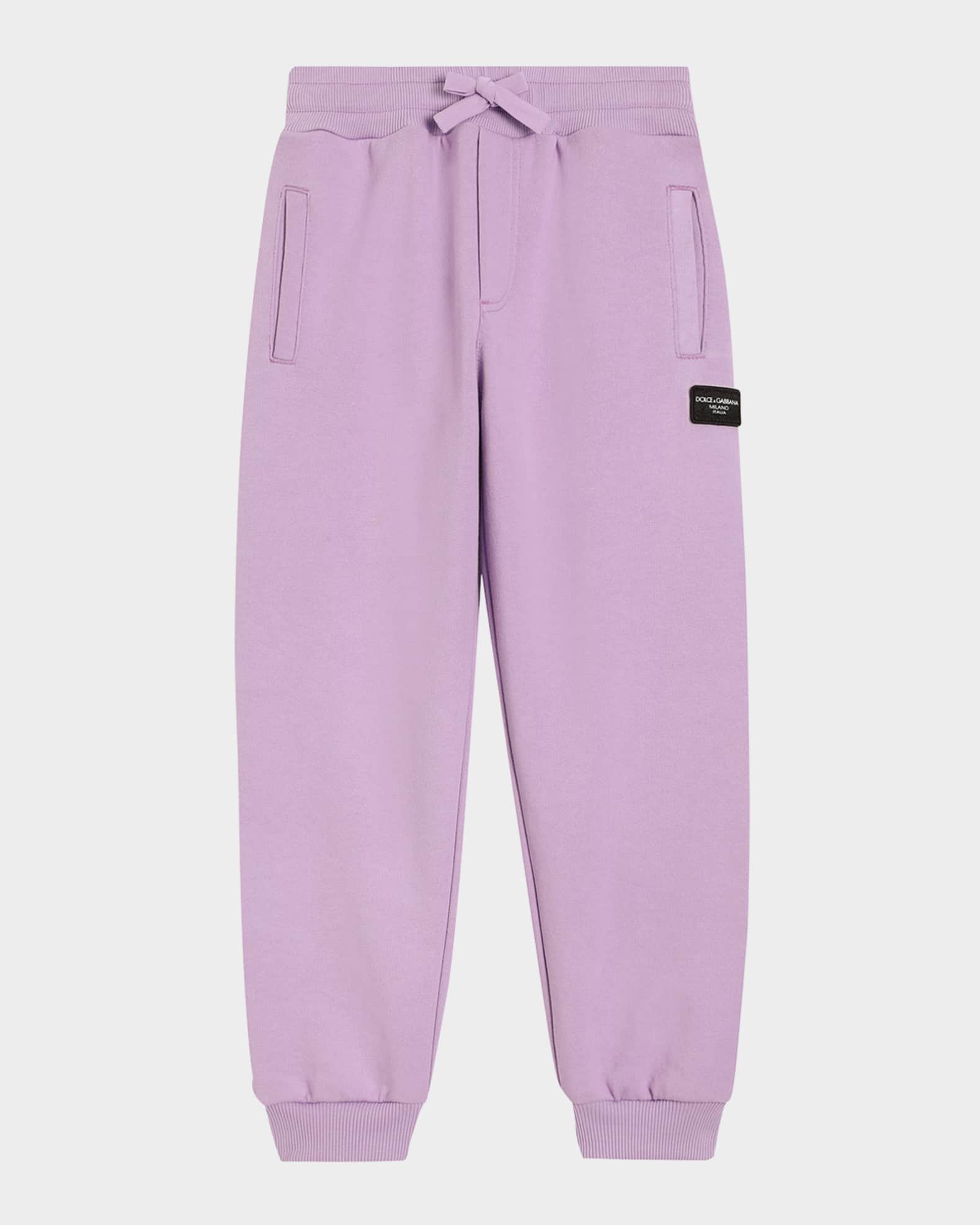 Boy's Joggers W/ Rubber Logo Patch, Size 4-6 0