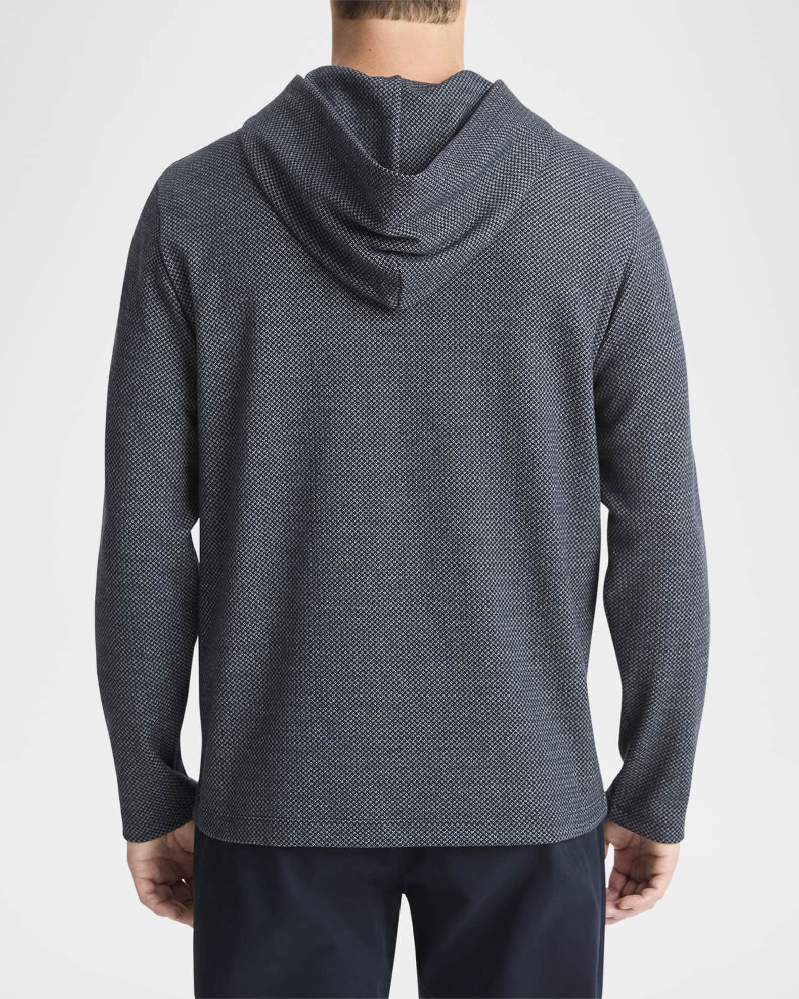 Vince Men s Crosshatch Birdseye Hoodie Neiman Marcus