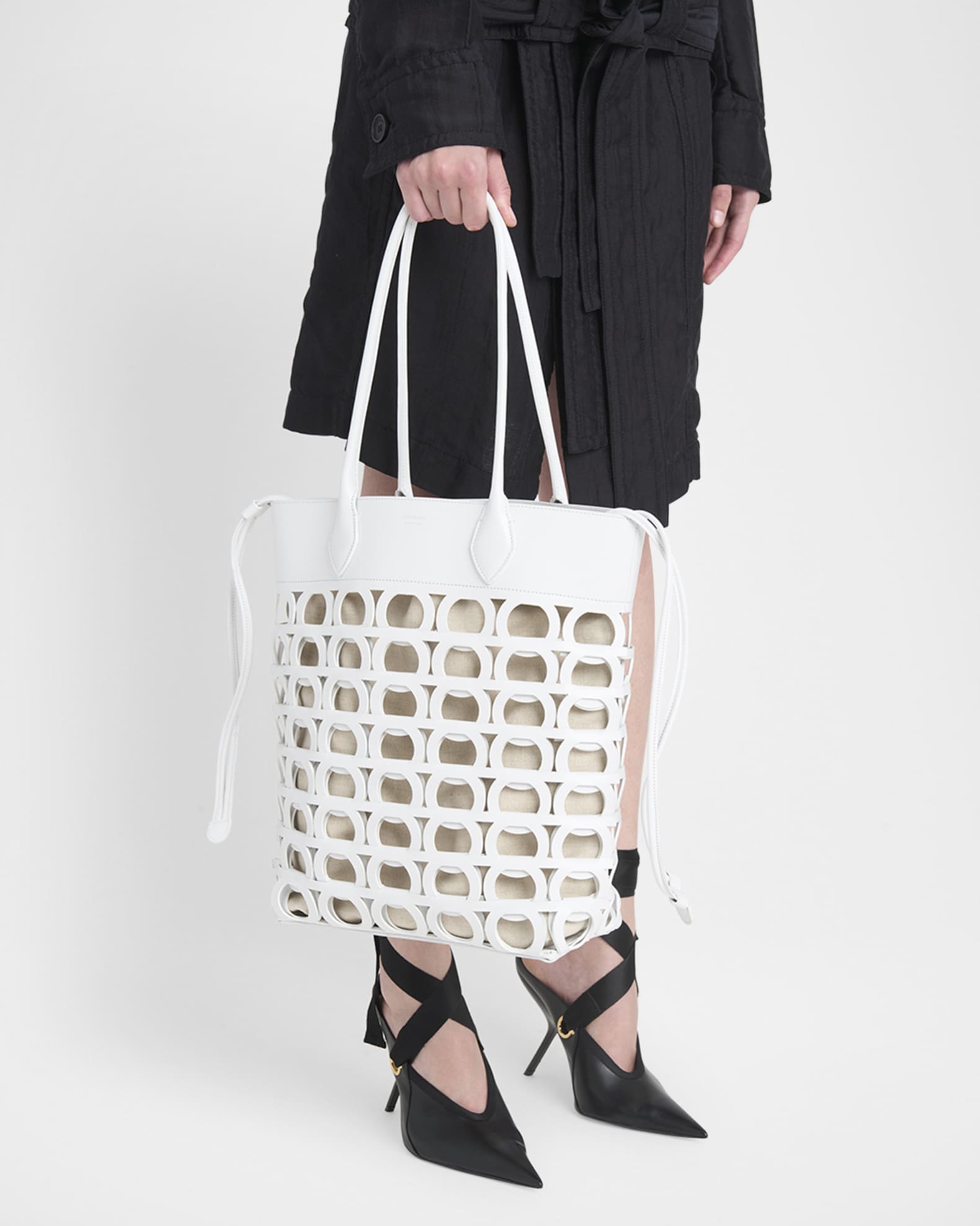 Gancio Leather Tote Bag 1