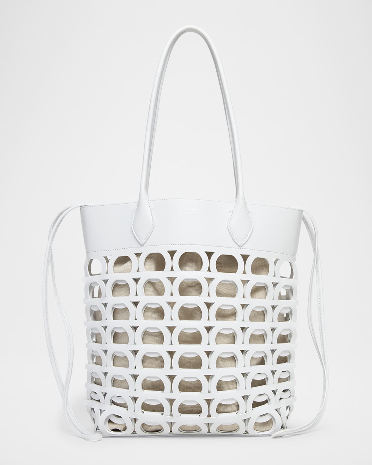 Gancio Leather Tote Bag 0