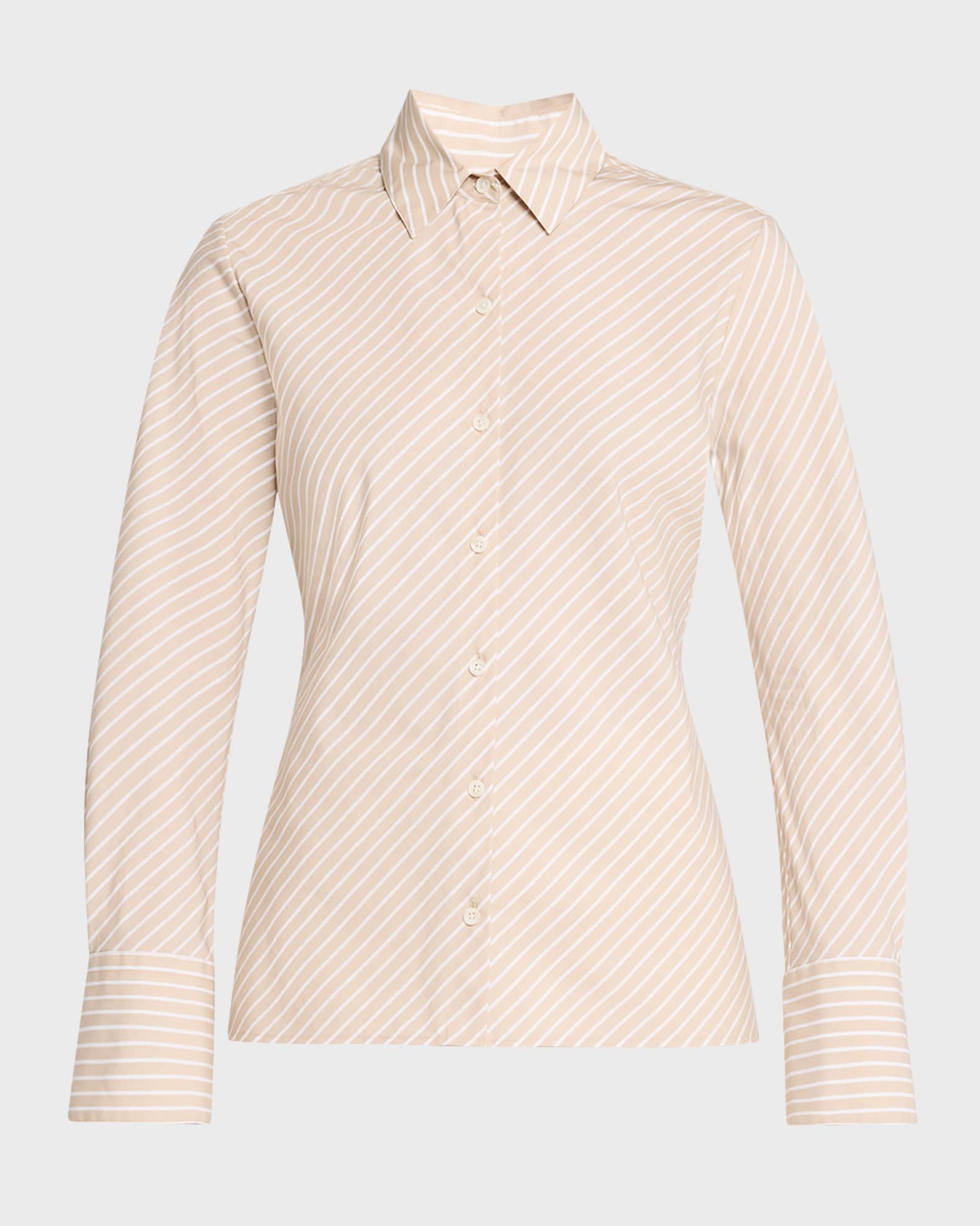 Sylvia Stripe Long-Sleeve Shirt 0