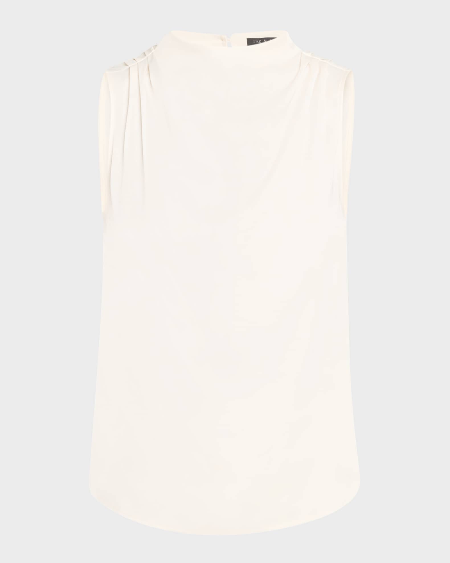Julie Gathered High-Neck Top 0