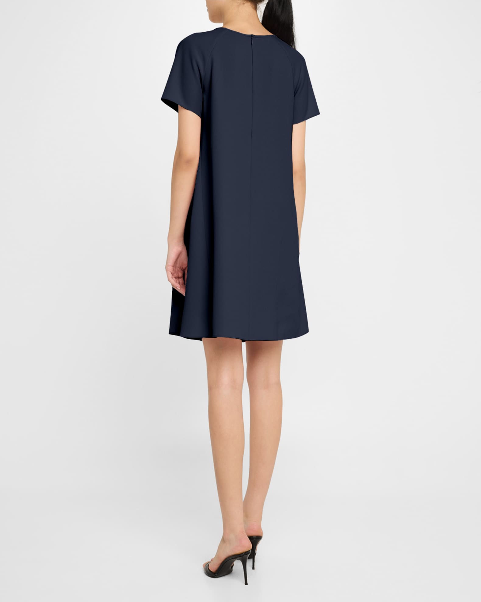 Emporio Armani Cady Short Dress - Blue