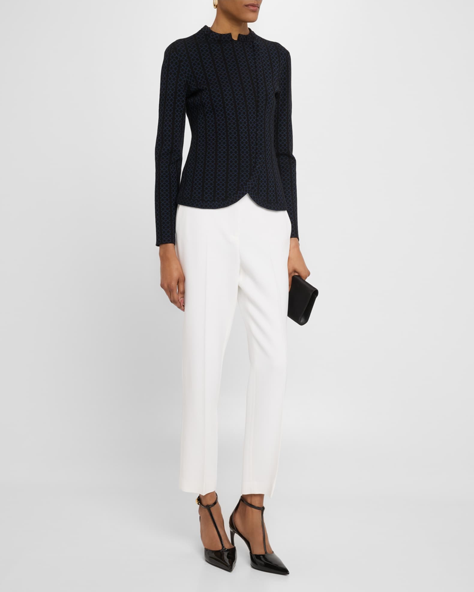 Asymmetric Knit Jersey Jacket 1