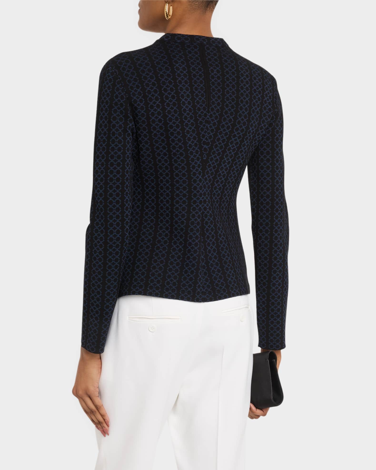 Emporio Armani Striped Jumper Grey | Mainline Menswear