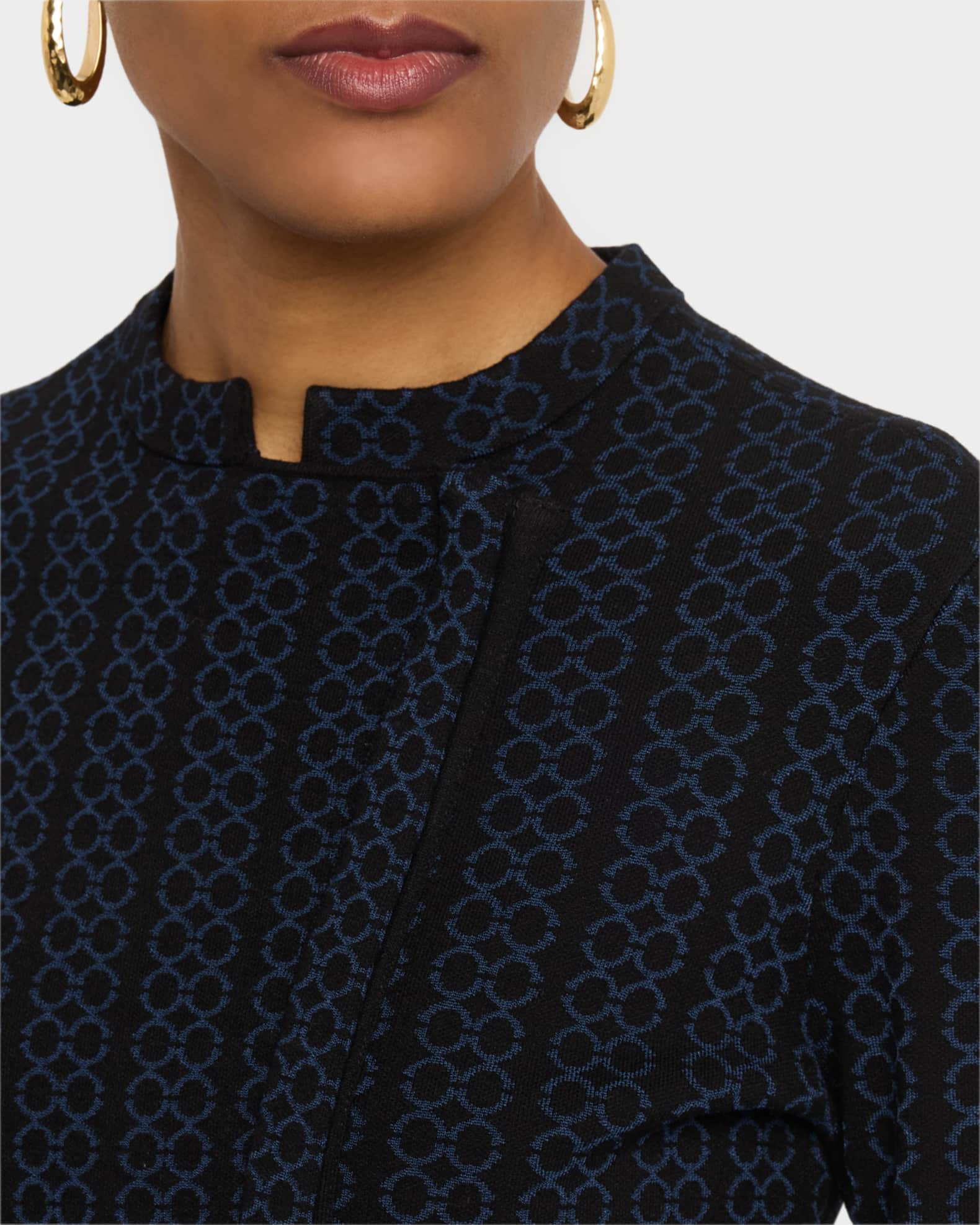 Emporio Armani Asymmetric Knit Jersey Jacket | Neiman Marcus