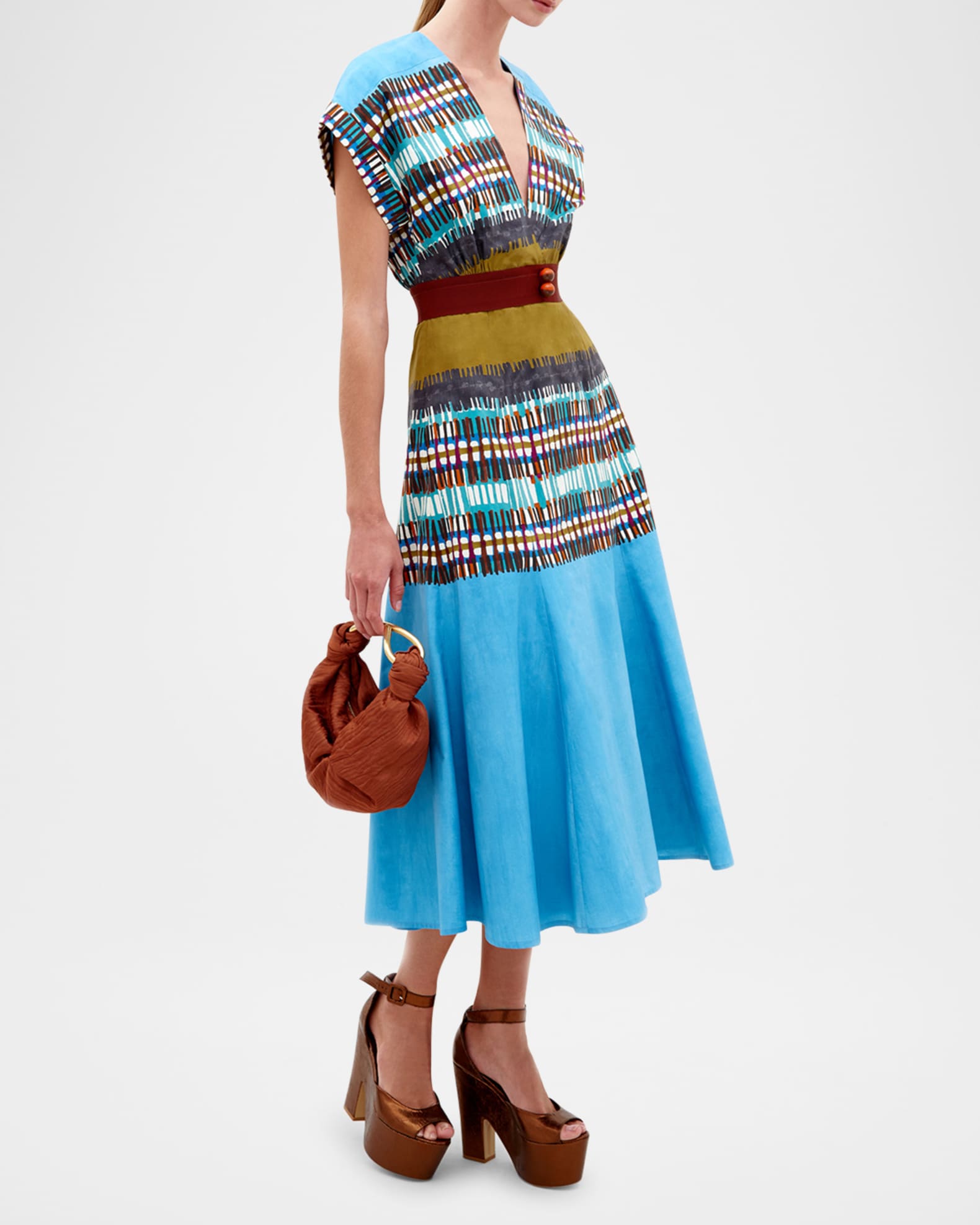 Sakura Short-Sleeve Midi Dress 1