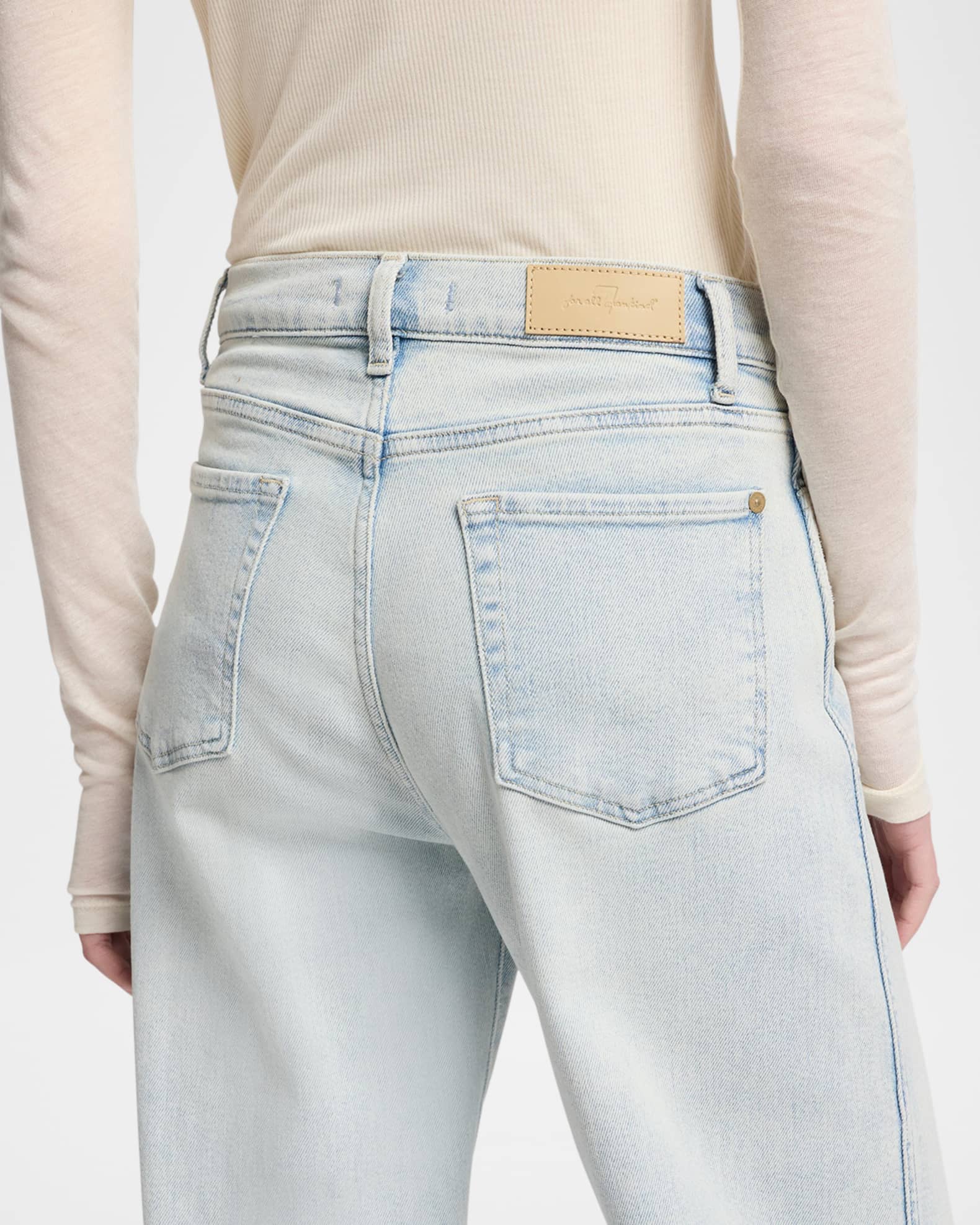 7 for all mankind Lotta Wide-Leg Jeans | Neiman Marcus