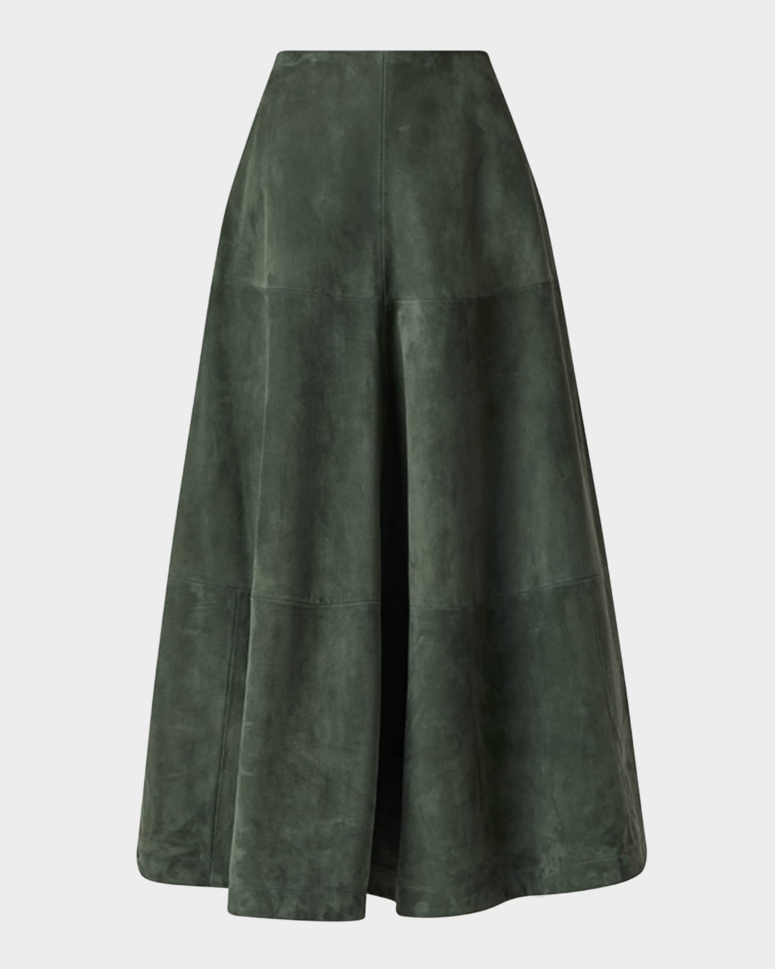 Varda Suede Midi Skirt 0