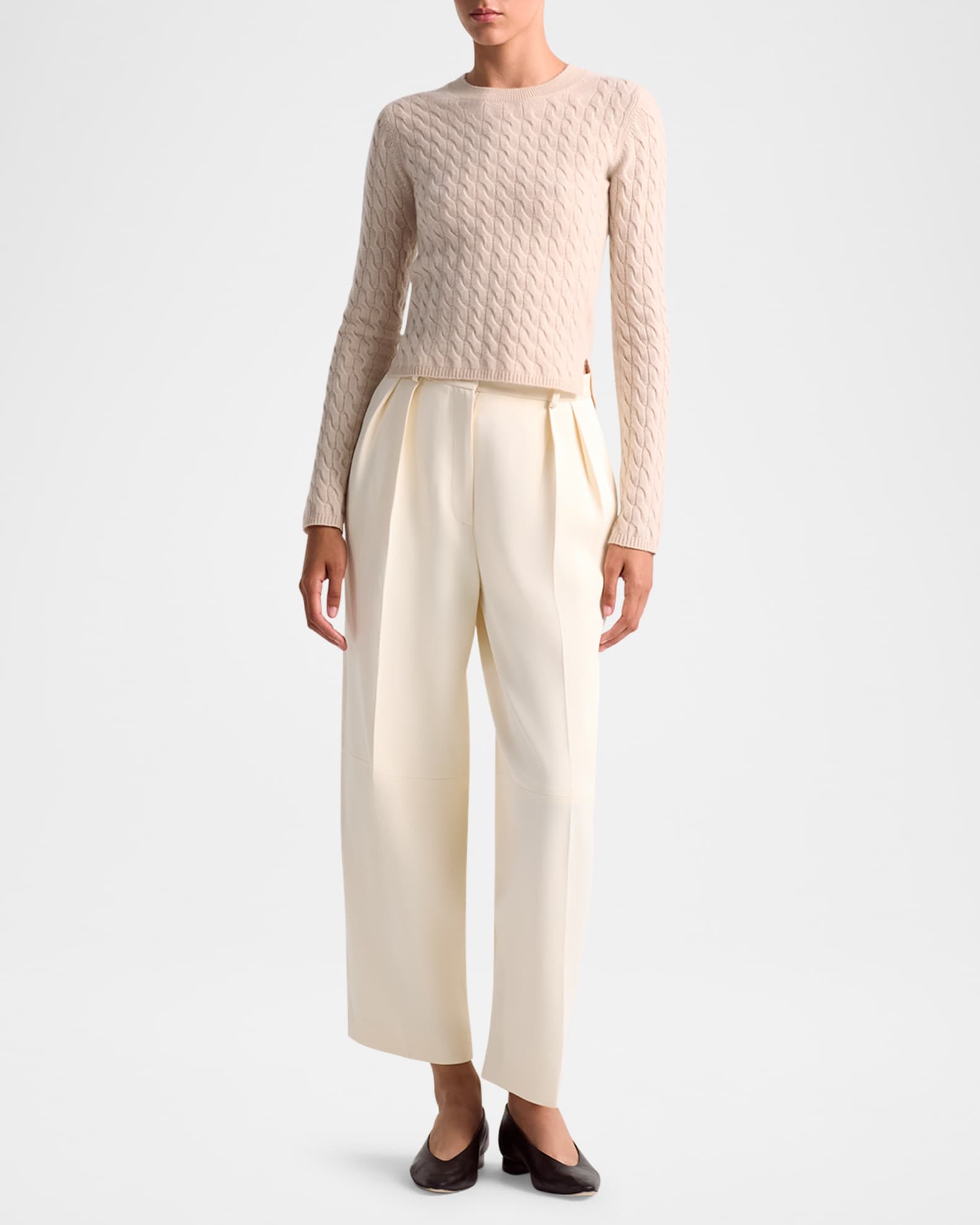 Altuzarra Dash Pleated Wool Pants | Neiman Marcus Altuzarra Dash Pleated Wool Pants | Neiman Marcus