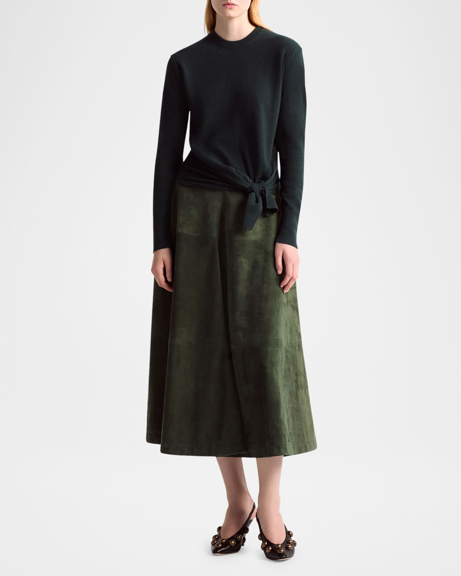 Nalini Tie-Hem Cashmere Sweater 1