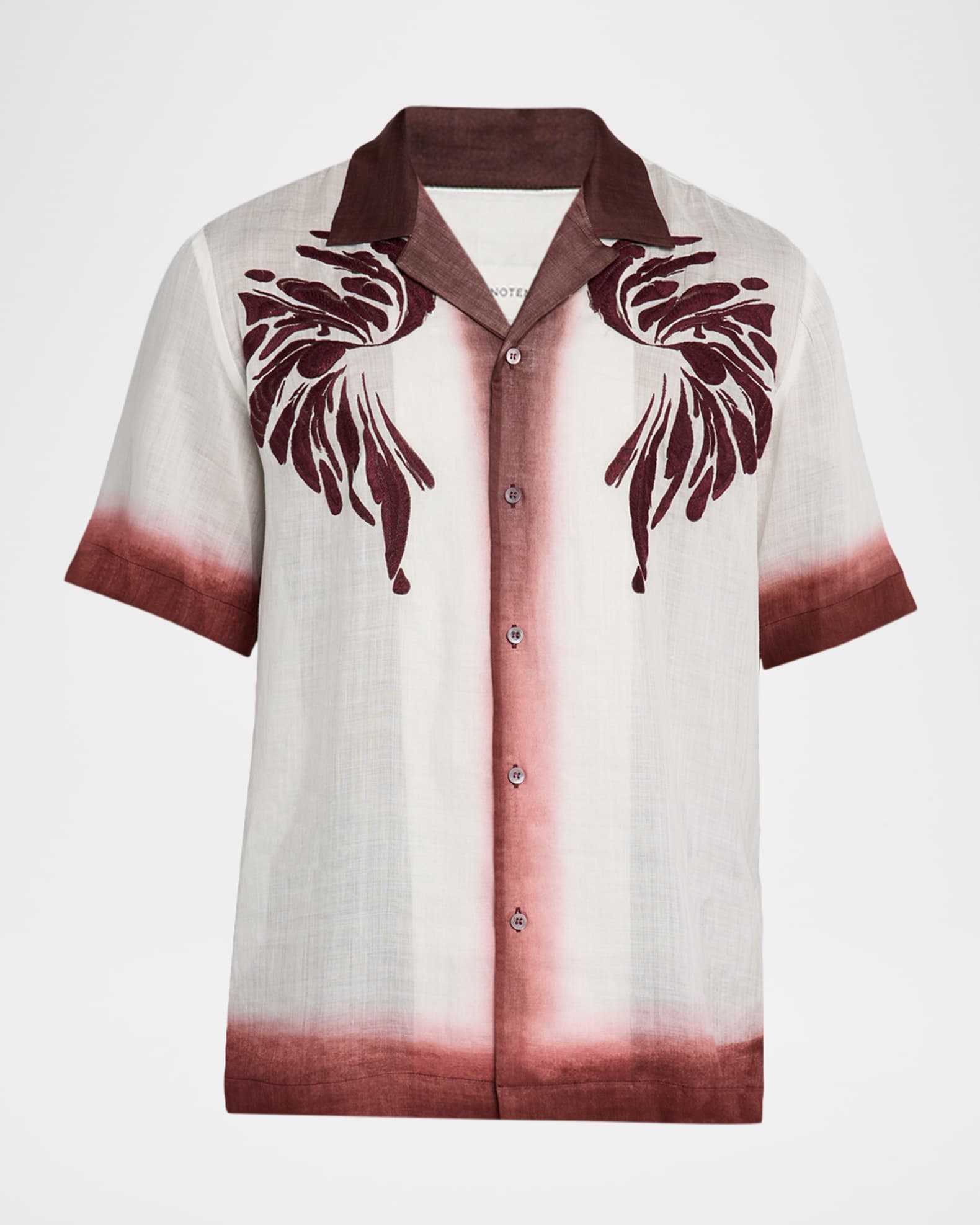 Men's Carltone Embroidered Camp Shirt 0