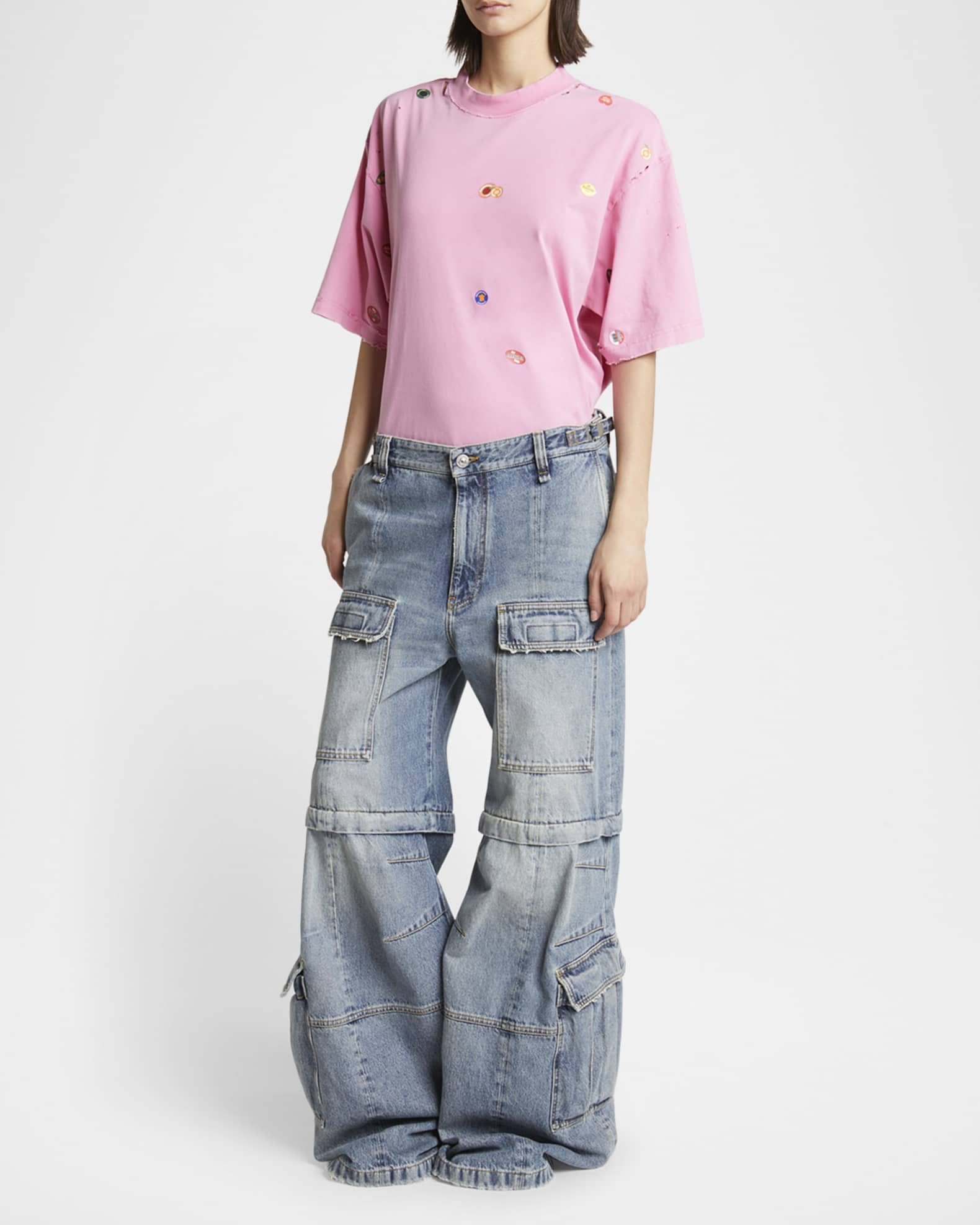 Balenciaga Flared Cargo Pants | Neiman Marcus