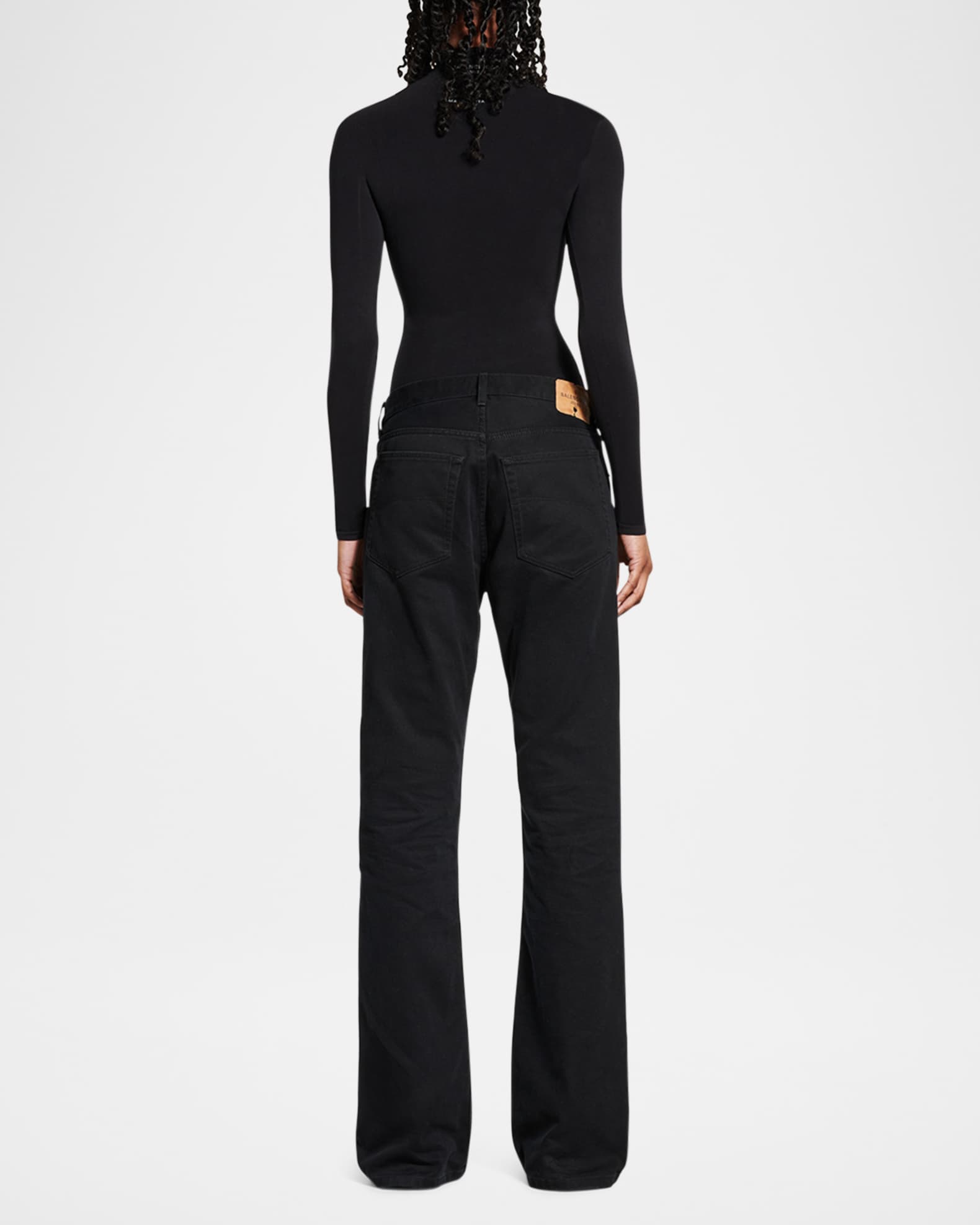 Balenciaga Denim Straight Fit Pants | Neiman Marcus