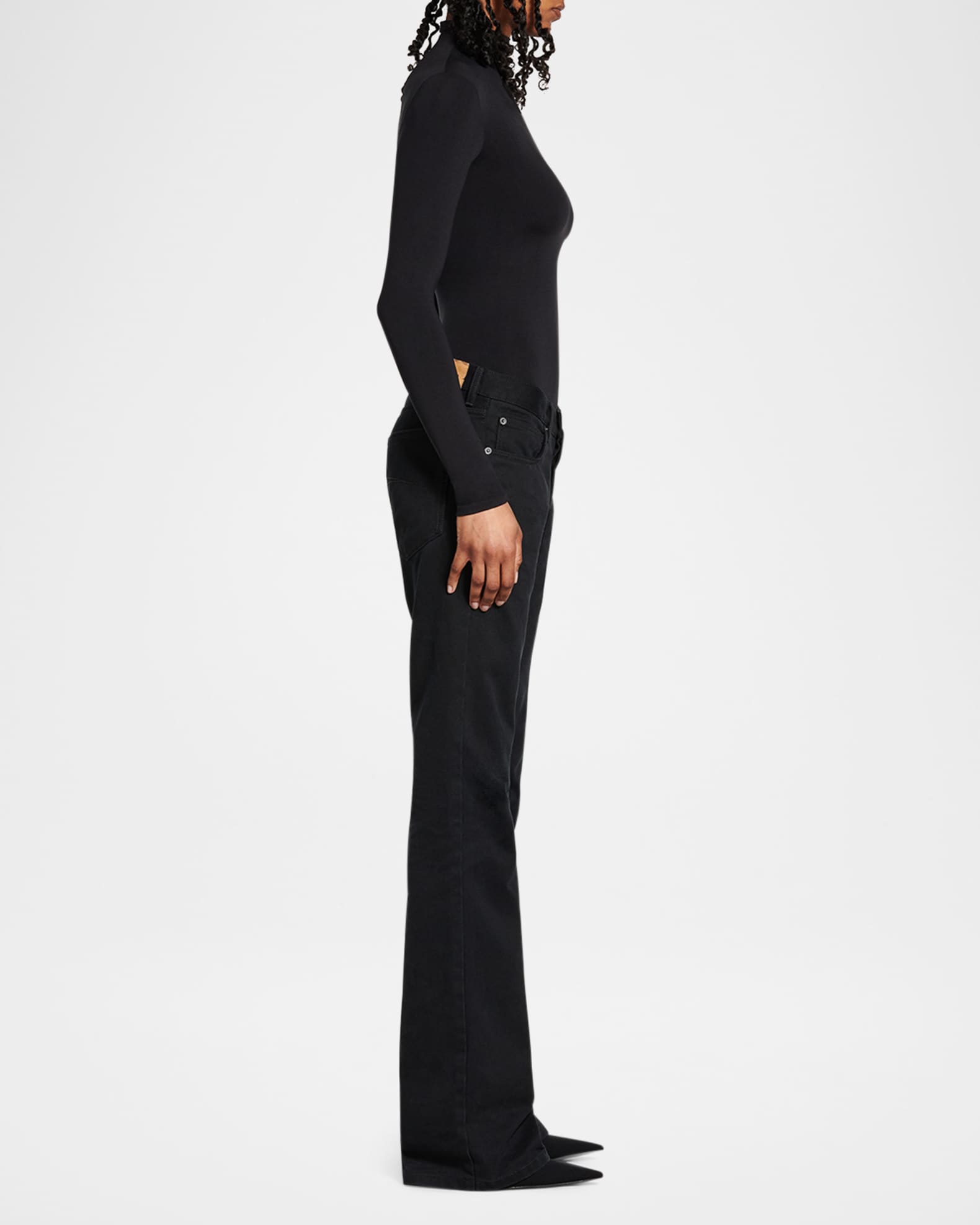 Balenciaga Denim Straight Fit Pants | Neiman Marcus