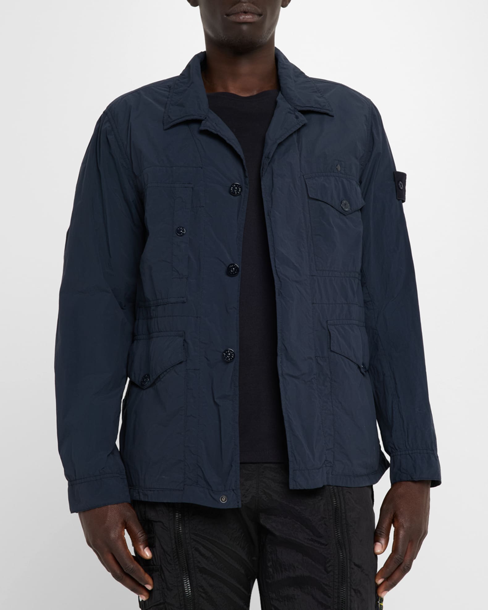 Stone Island Men's Ghost Nylon Field Jacket | Neiman Marcus
