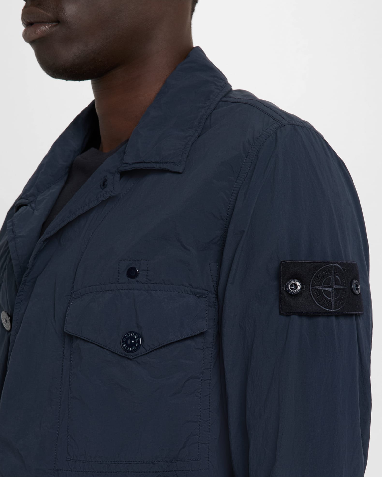 Stone Island Men's Ghost Nylon Field Jacket | Neiman Marcus