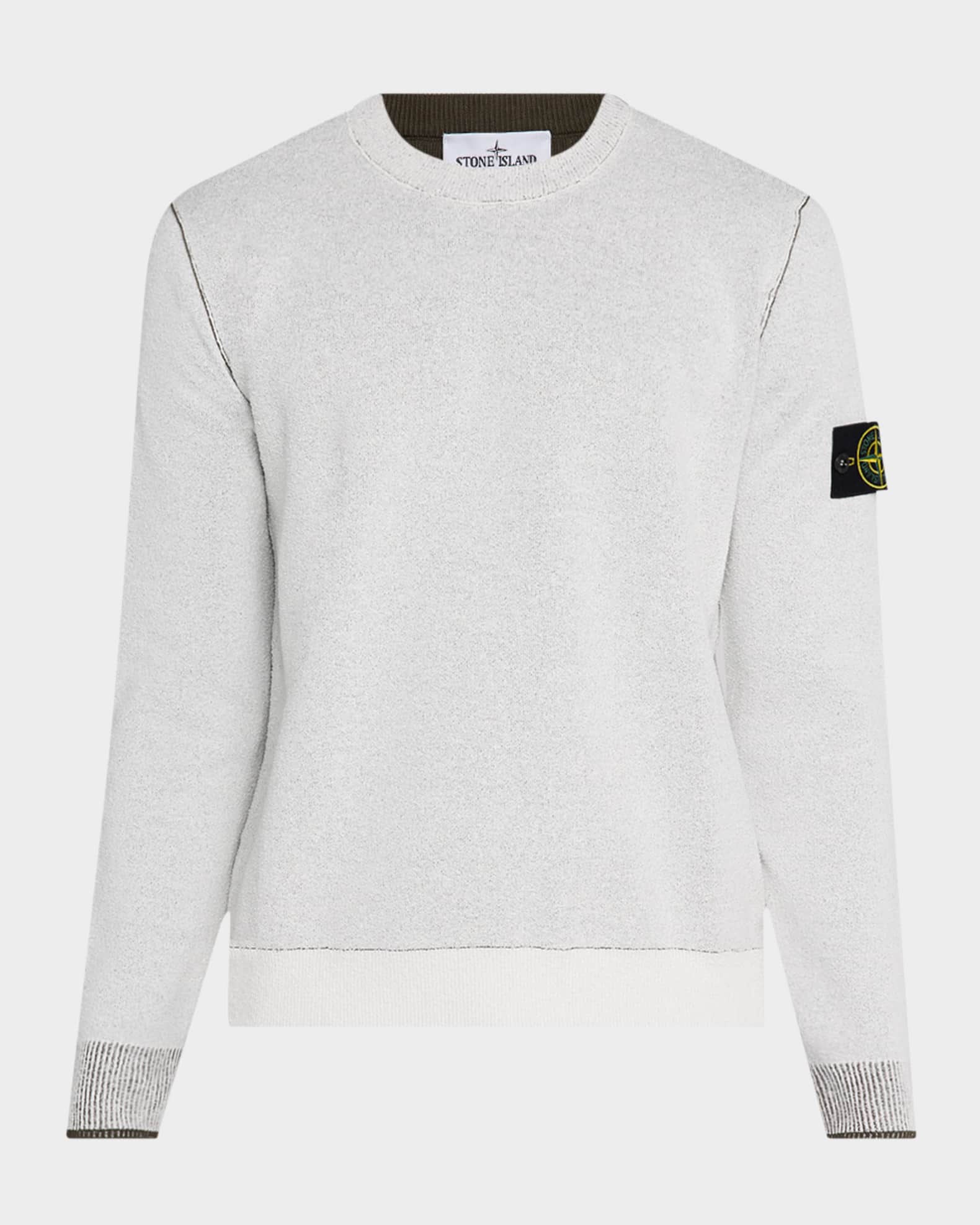 Men's Contrast-Trim Crew Sweatshirt 0