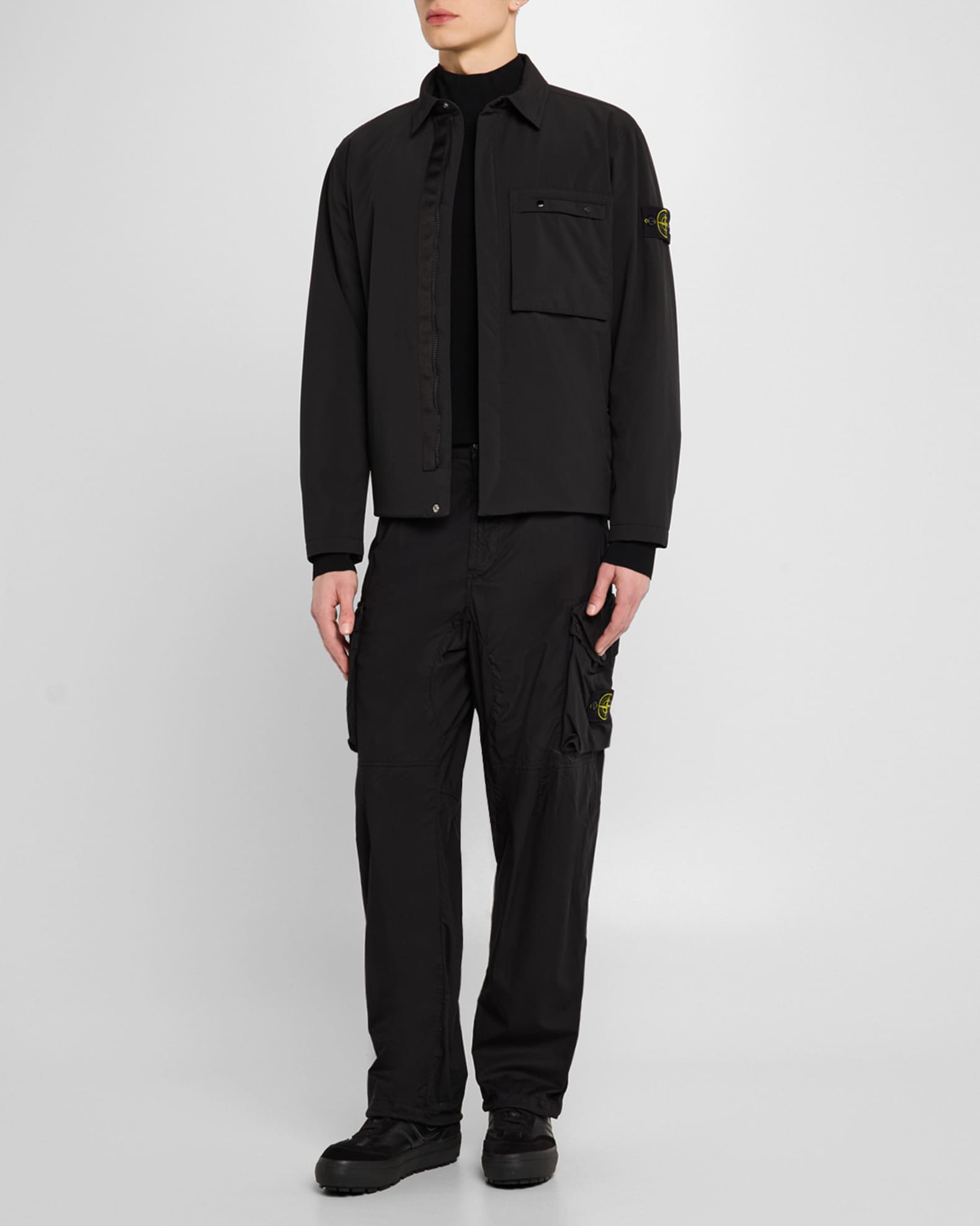 Men's Soft Shell Jacket with Arm Patch 1