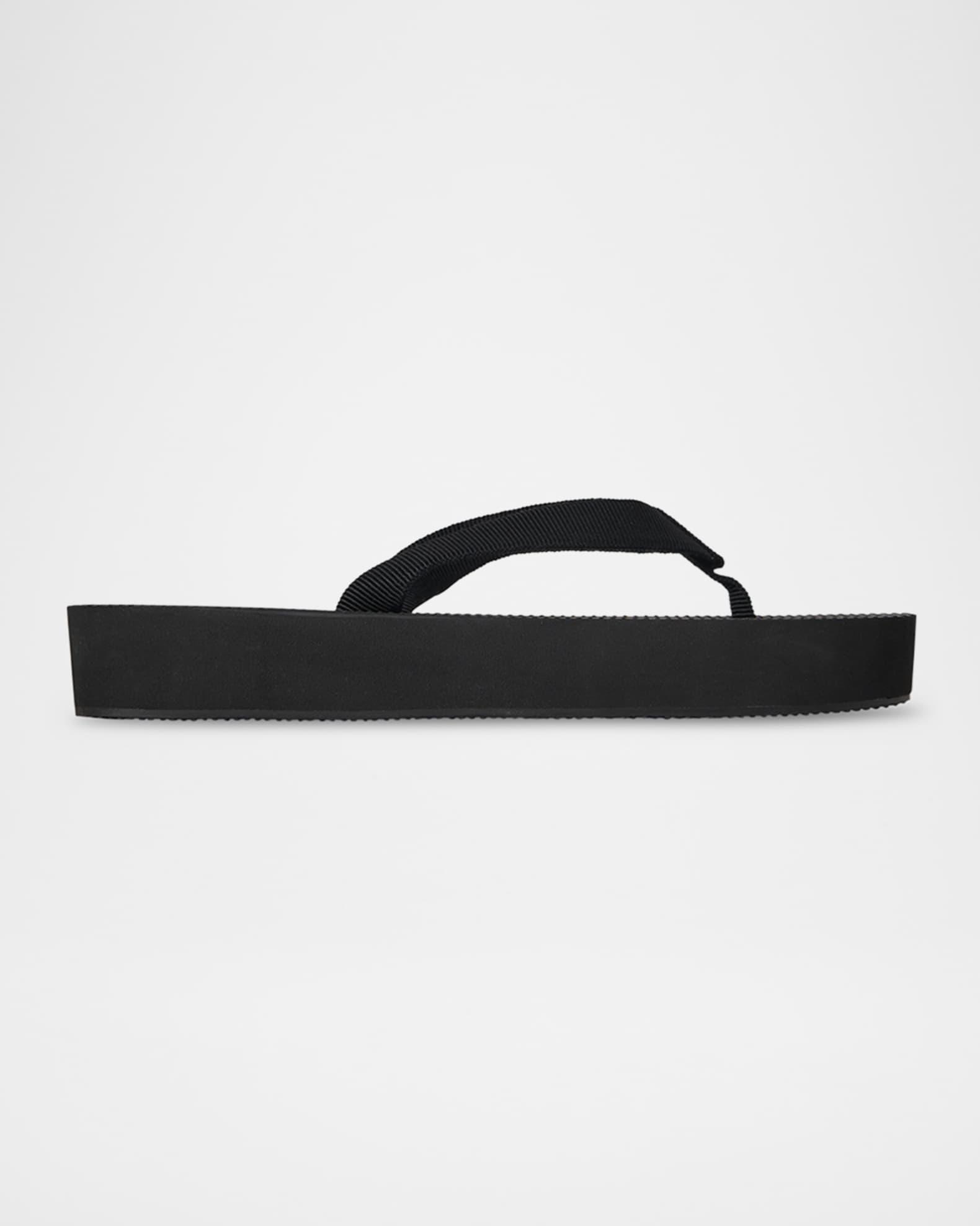THE ROW Dune Cotton Flatform Thong Sandals | Neiman Marcus