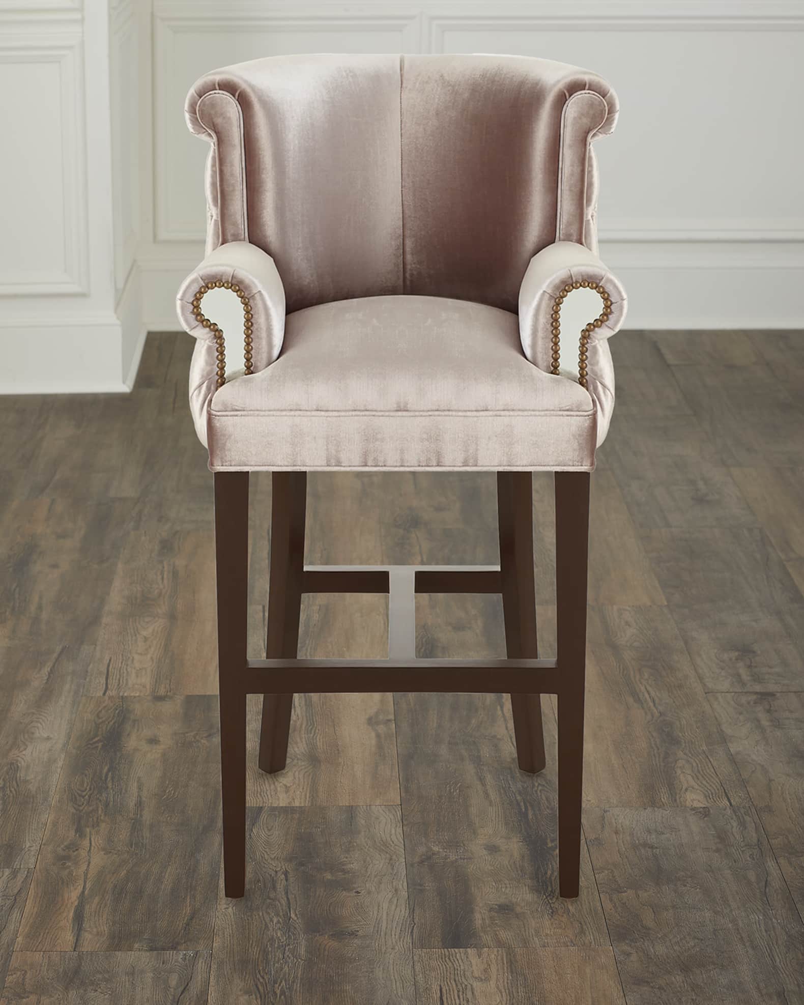 Eva Mirror Trim Counter Stool - 27" 1