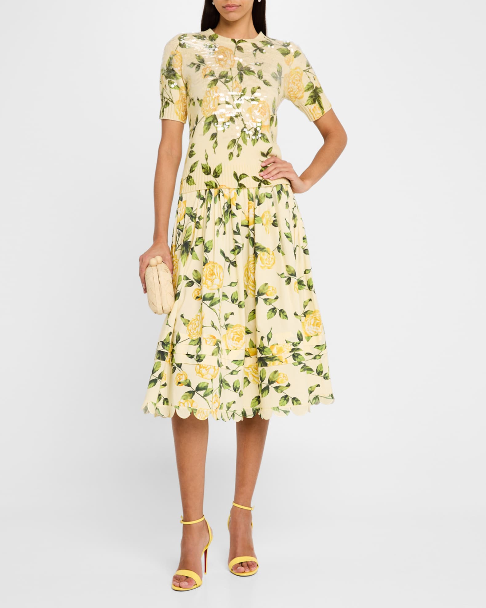 ワンピース herlipto English Rose Garden Dress M Her lip to - 【新品】English Rose Garden Dress：S beigeの