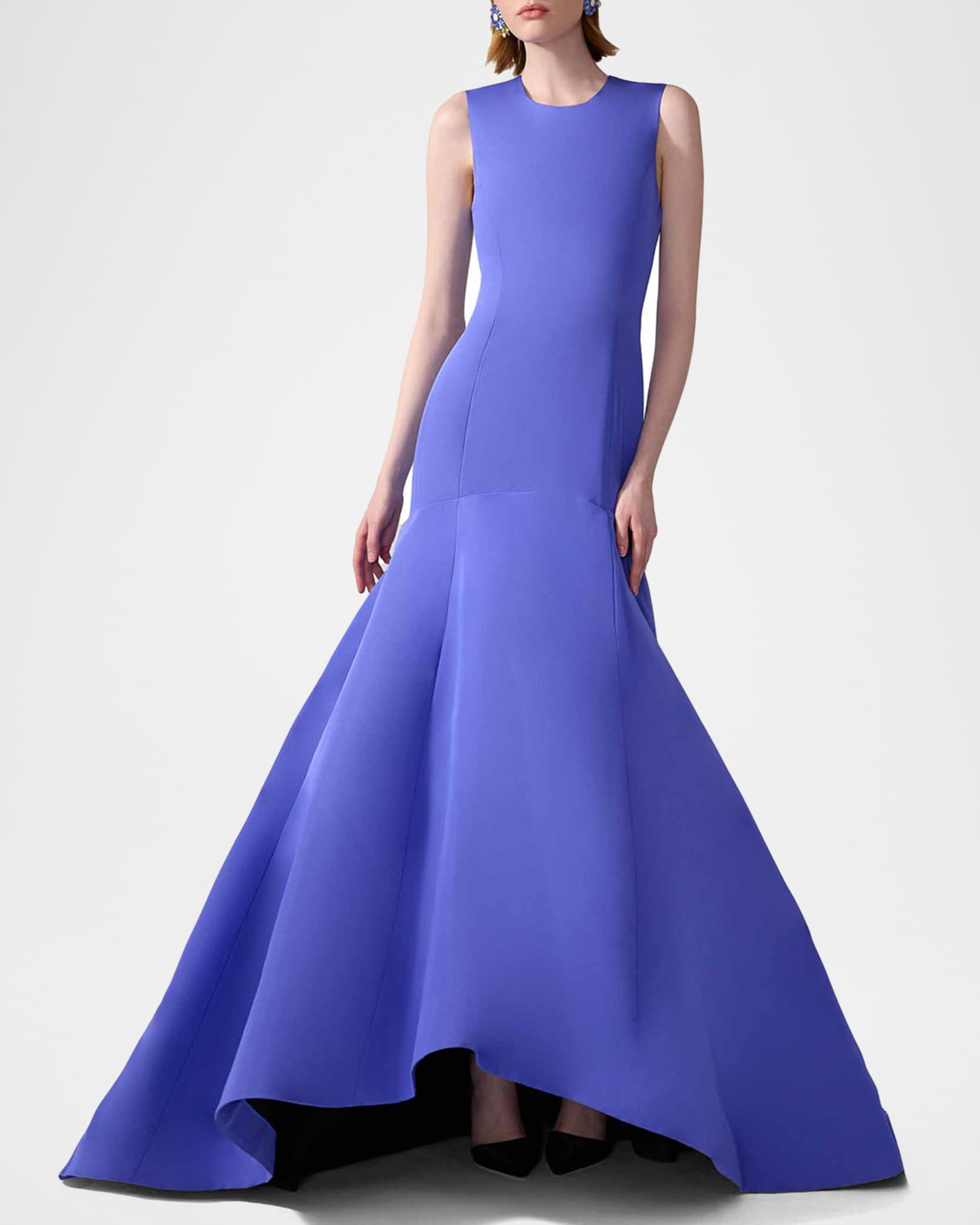 Sleeveless Silk Mermaid Gown 1